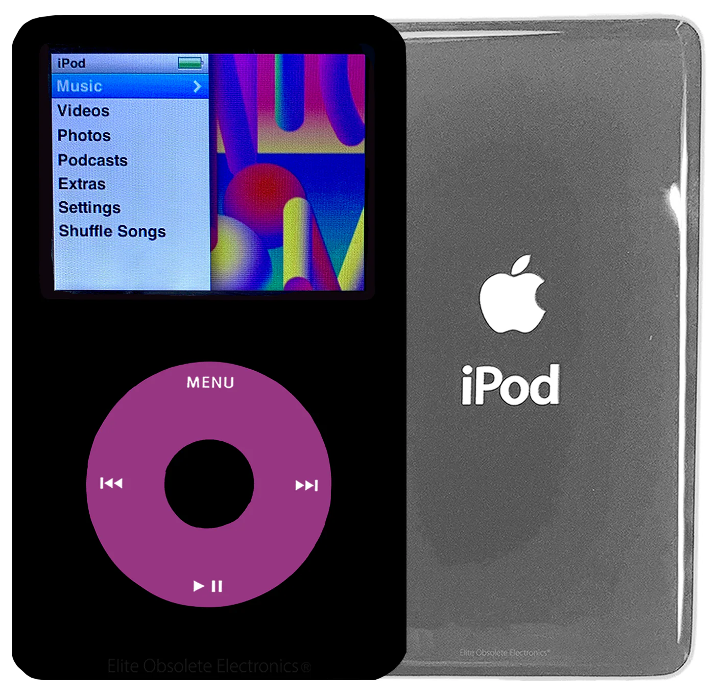 New Apple iPod Classic 6th & 7th Generation Black Metal / Pink / Black Metal (Silver)