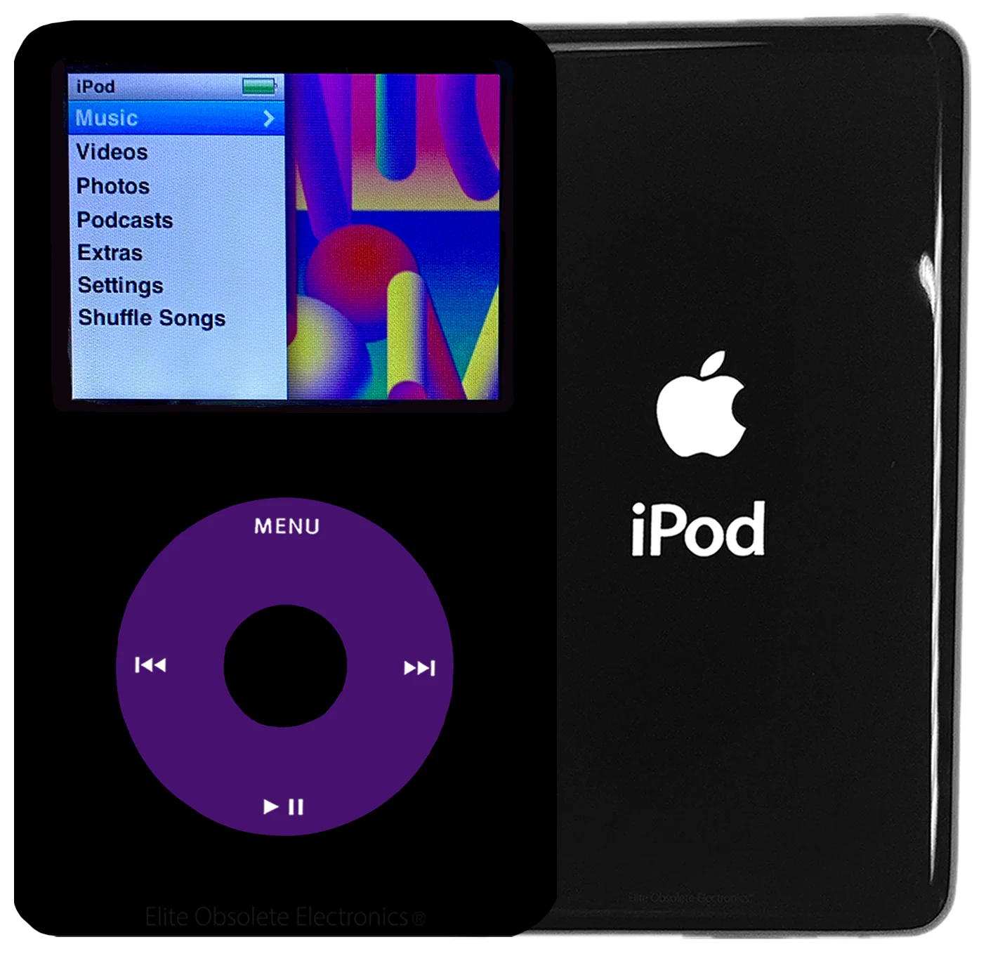 New Apple iPod Classic 6th & 7th Generation Black Metal / Purple / Black Metal (Black)