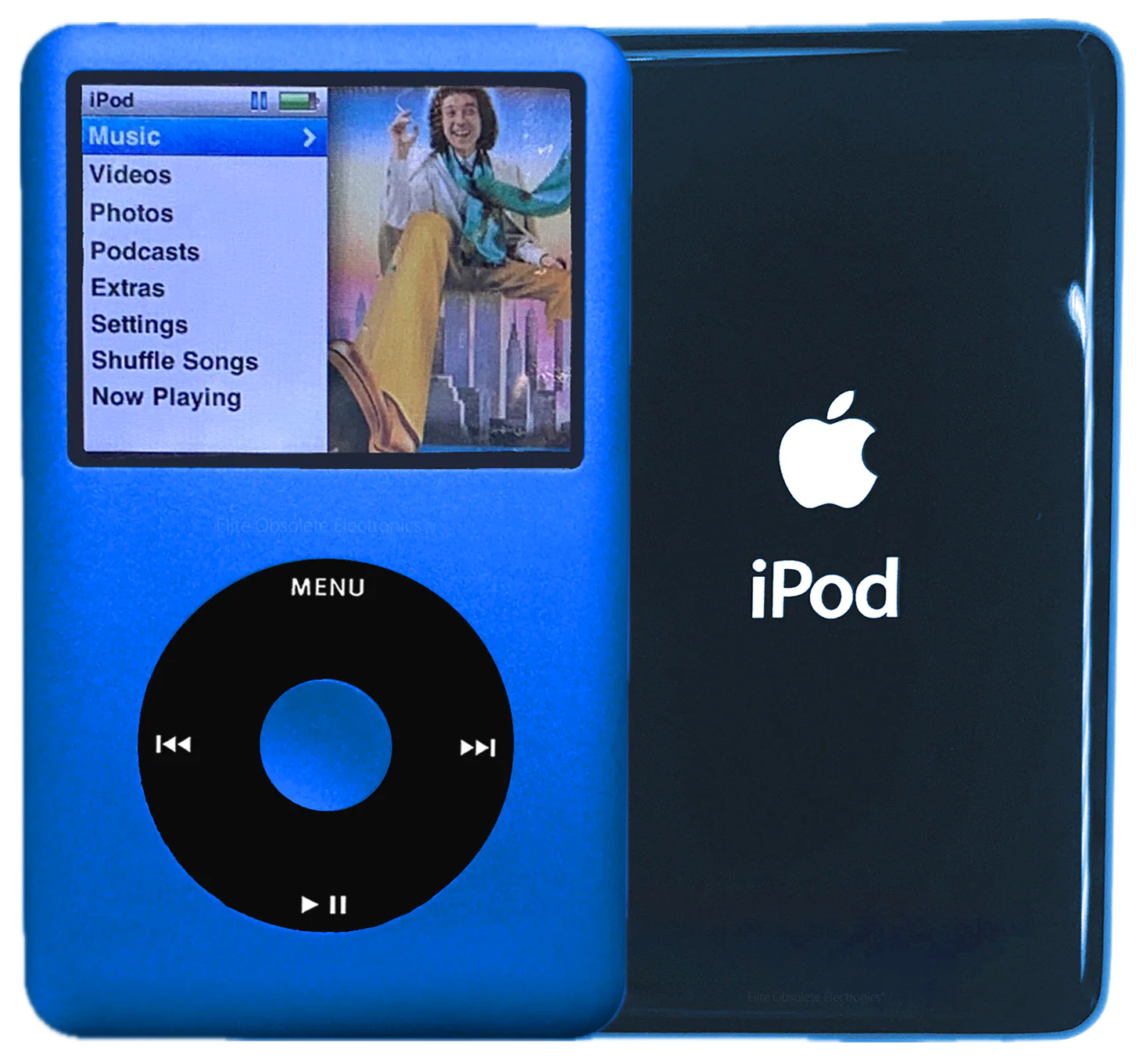 New Apple iPod Classic 6th & 7th Generation Blue Metal / Black / Blue Metal (Aqua)