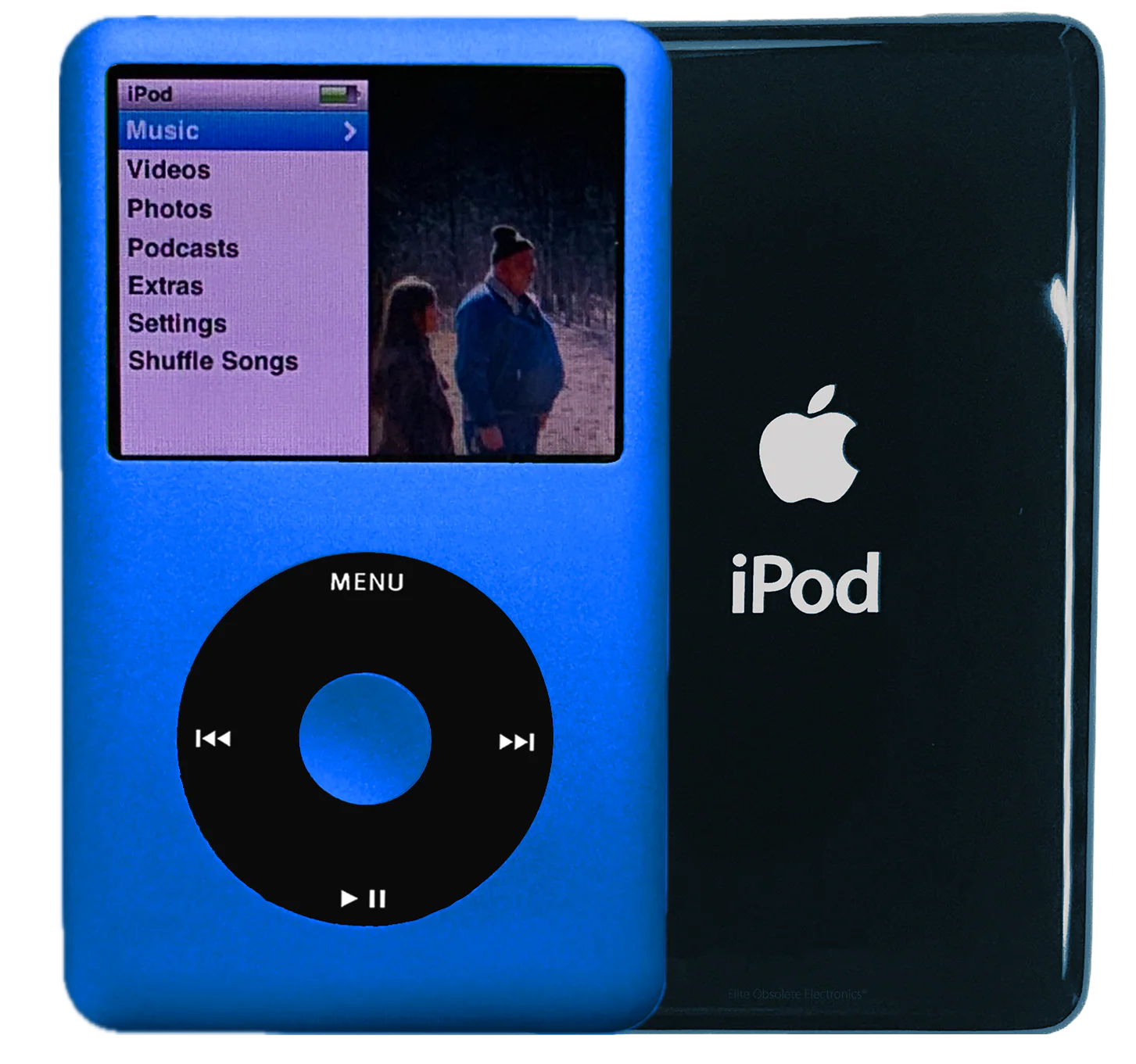 New Apple iPod Classic 6th & 7th Generation Blue / Black / Blue (Storm Cloud)