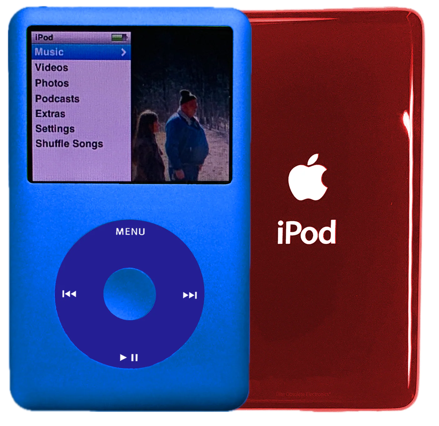 New Apple iPod Classic 6th & 7th Generation Blue Metal / Blue / Blue Metal (Sangria Red)