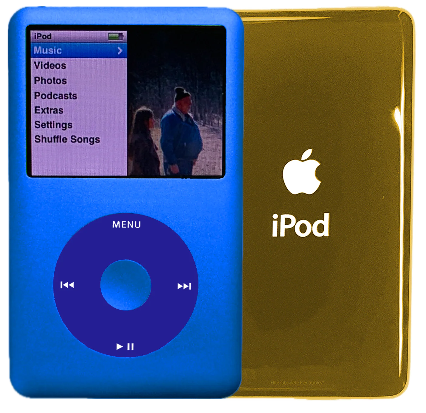 New Apple iPod Classic 6th & 7th Generation Blue / Blue / Blue (Gold)