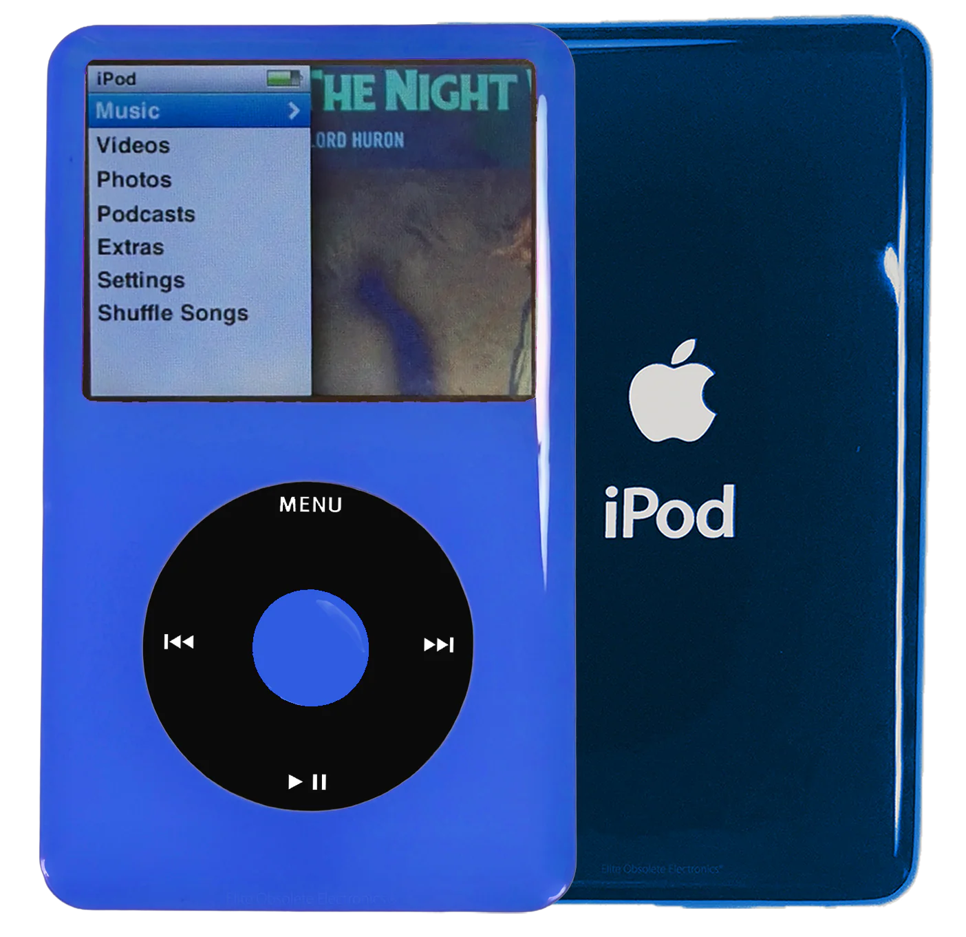 New Apple iPod Classic 6th & 7th Generation Blue Plastic / Black / Blue Plastic (Aqua)