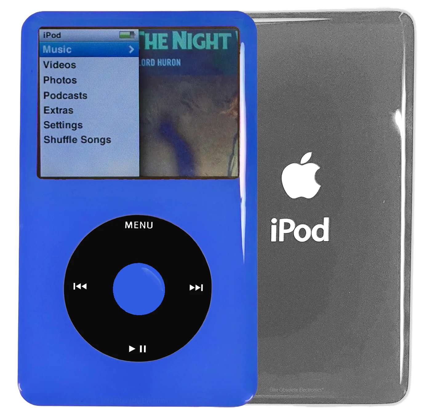 New Apple iPod Classic 6th & 7th Generation Blue Plastic / Black / Blue Plastic (Sliver)