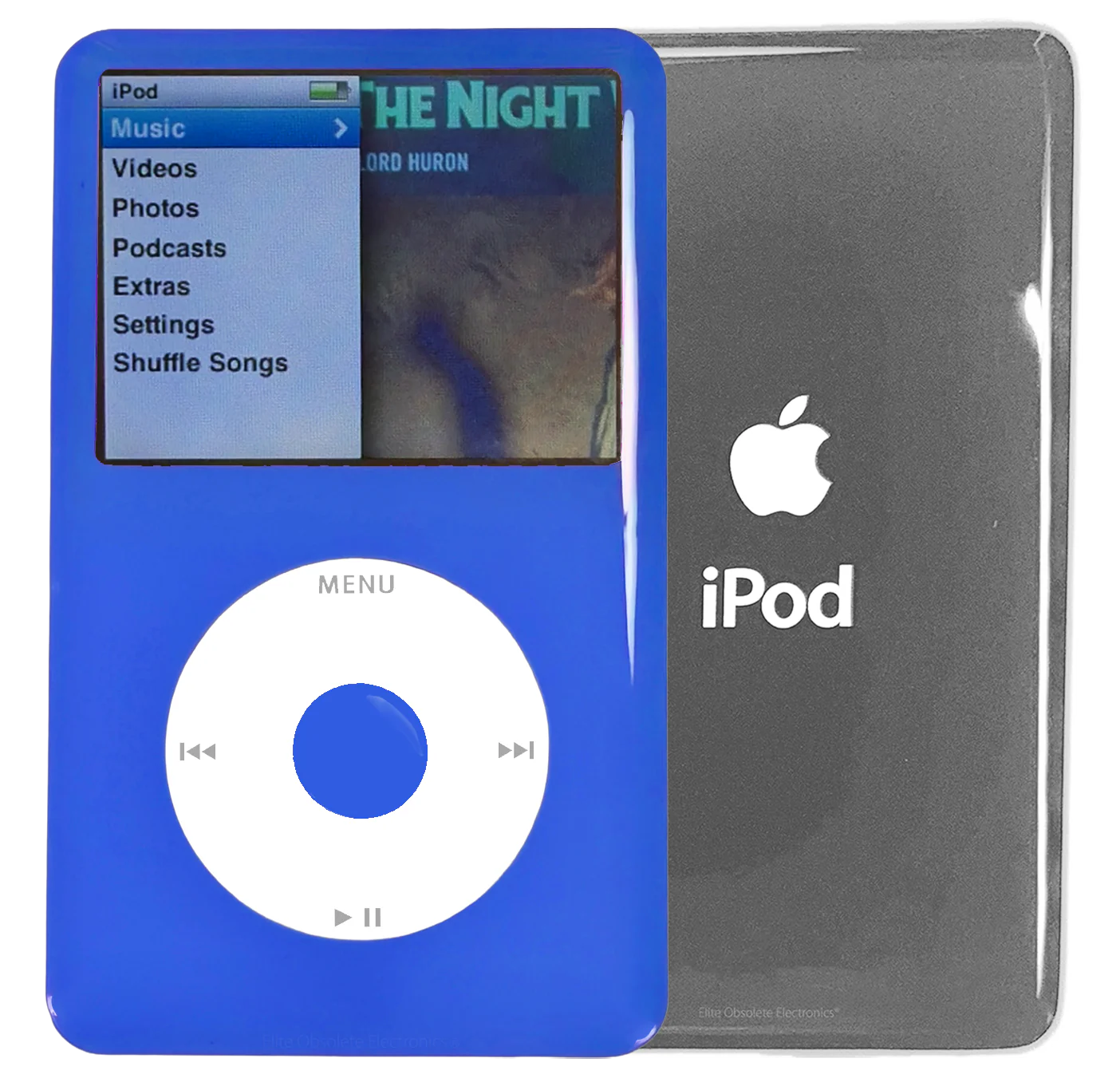 New Apple iPod Classic 6th & 7th Generation Blue Plastic / White / Blue Plastic (Silver)