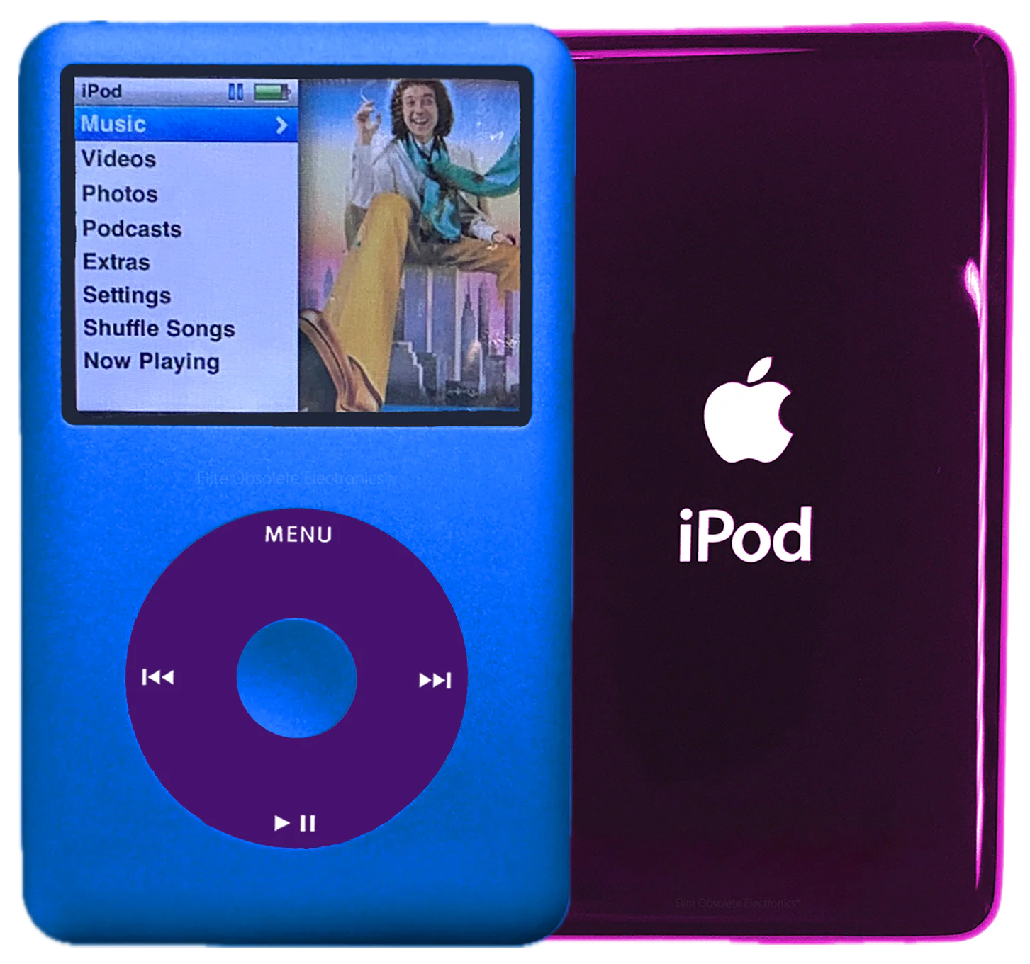 New Apple iPod Classic 6th & 7th Generation Blue Metal / Purple / Blue Metal (Wine)