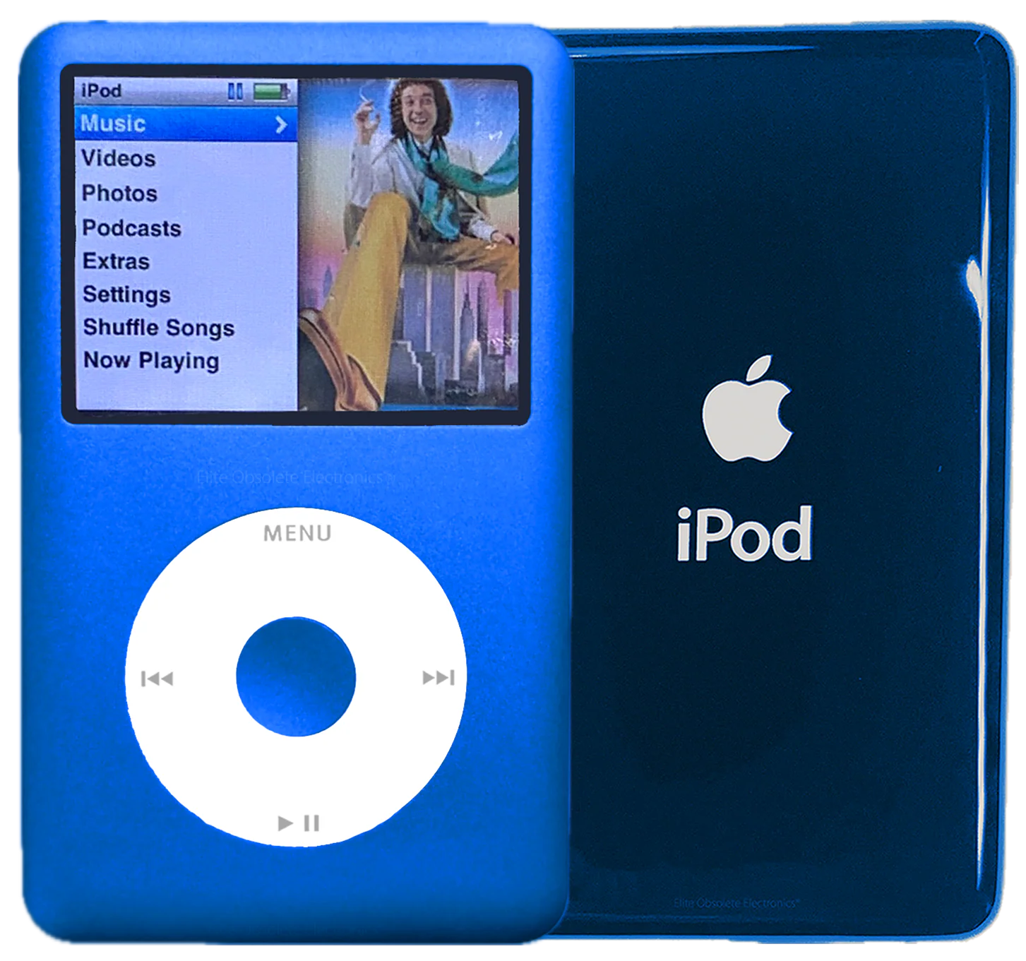 New Apple iPod Classic 6th & 7th Generation Blue Metal / White / Blue Metal (Aqua)