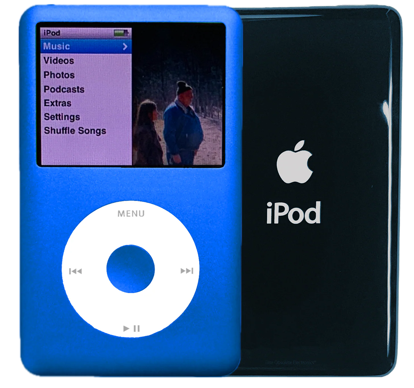 New Apple iPod Classic 6th & 7th Generation Blue / White / Blue (Storm Cloud)