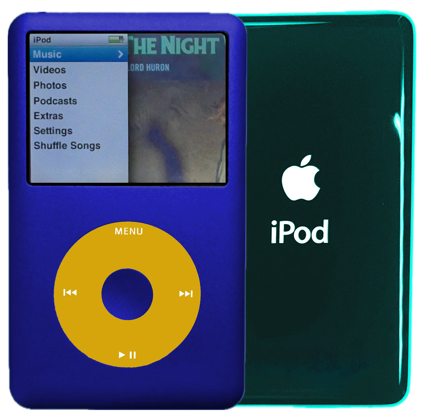 New Apple iPod Classic 6th & 7th Generation Sapphire Blue / Yellow / Sapphire Blue (Pine Green)