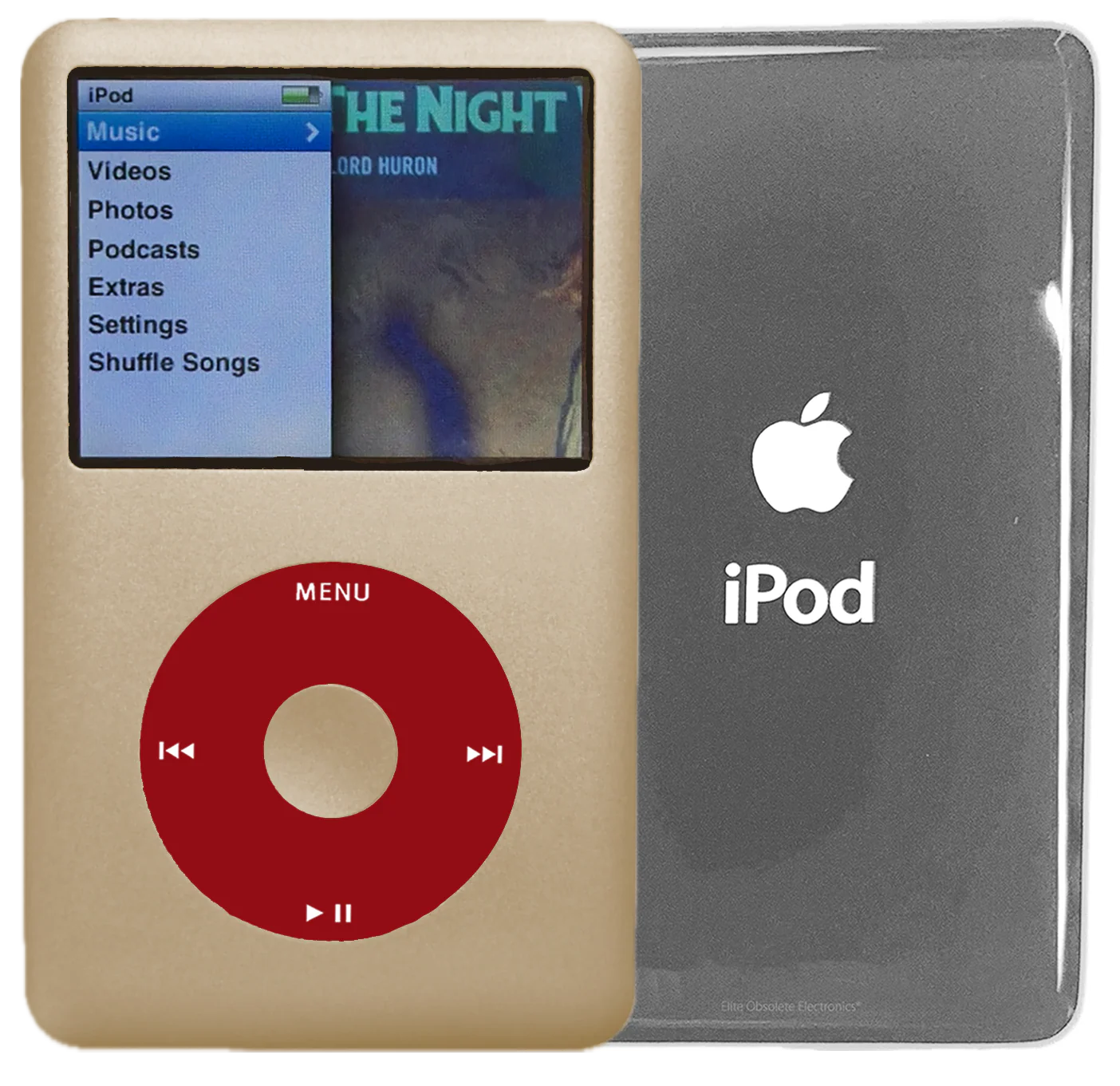 New Apple iPod Classic 6th & 7th Generation Champagne Gold / Red / Champagne Gold (Silver)