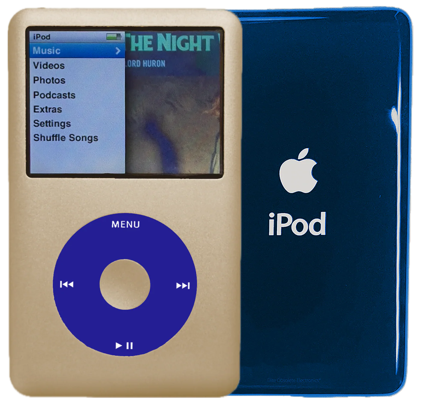 New Apple iPod Classic 6th & 7th Generation Champagne Gold / Blue / Champagne Gold (Aqua)