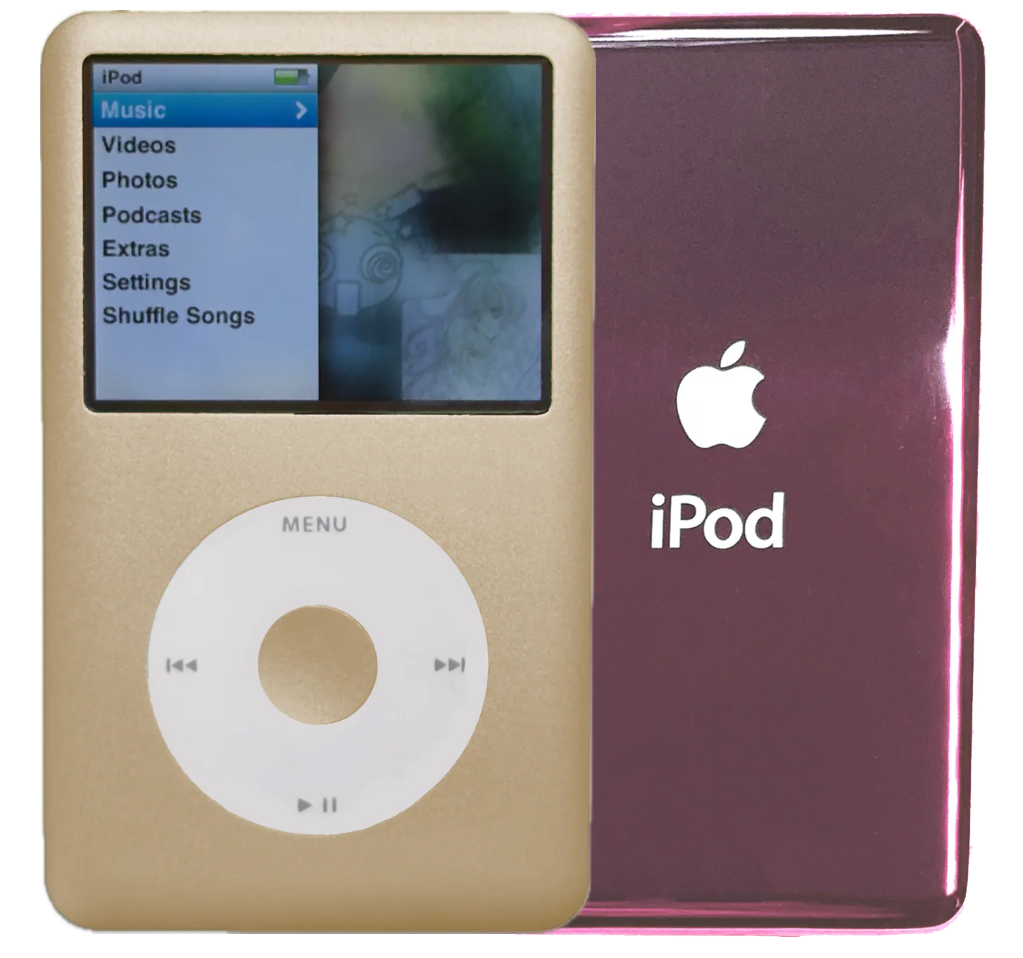 New Apple iPod Classic 6th & 7th Generation Champagne Gold / White / Champagne Gold (Blush Pink)