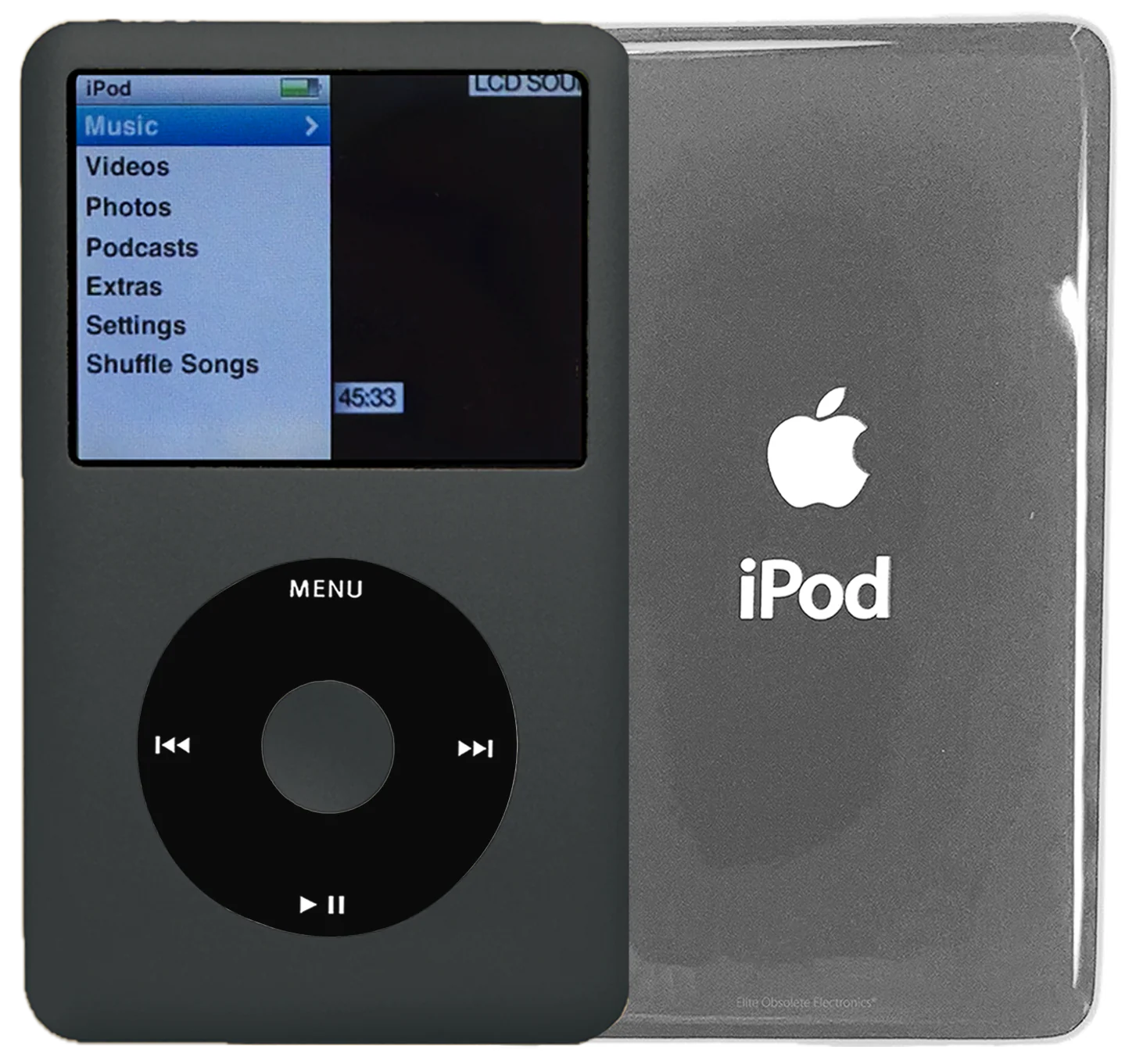 New Apple iPod Classic 6th & 7th Generation Charcoal Gray Metal / Black / Charcoal Gray Metal (Silver)