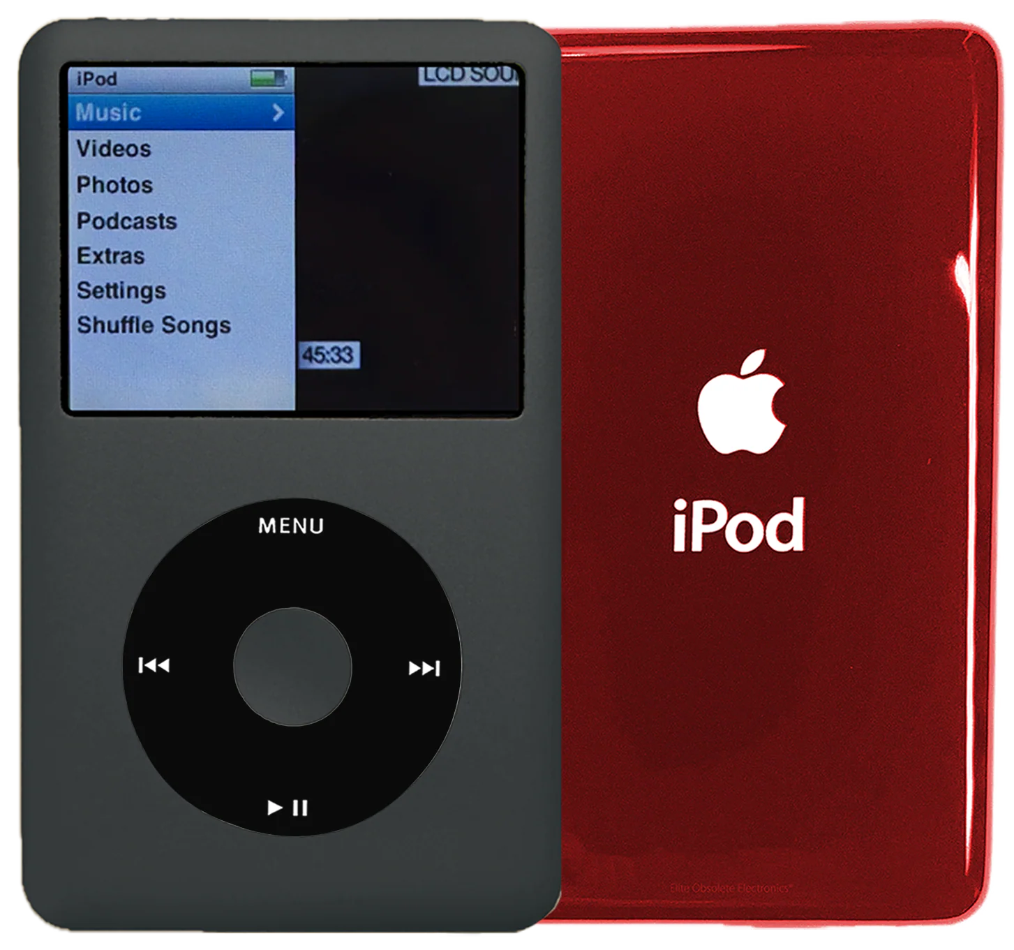 New Apple iPod Classic 6th & 7th Generation Charcoal Gray / Black / Charcoal Gray (Sangria Red)
