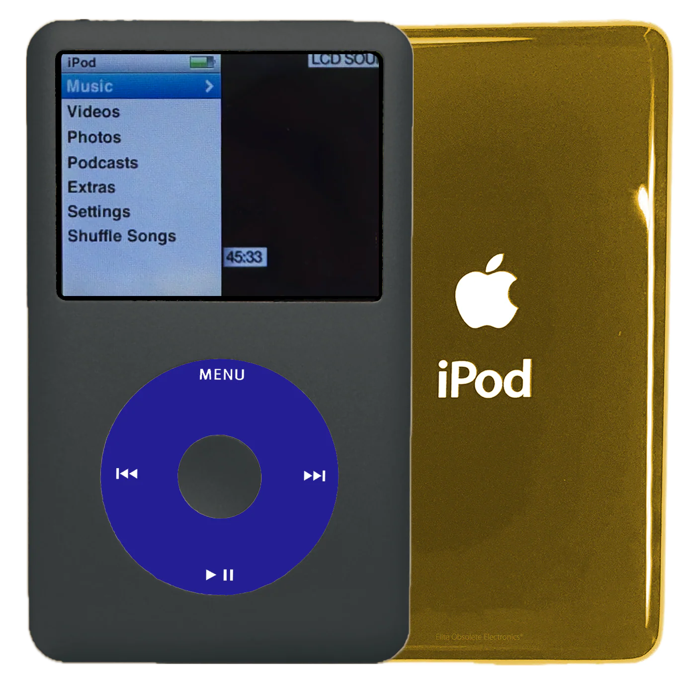 New Apple iPod Classic 6th & 7th Generation Charcoal Grey / Blue / Charcoal Grey (Gold)