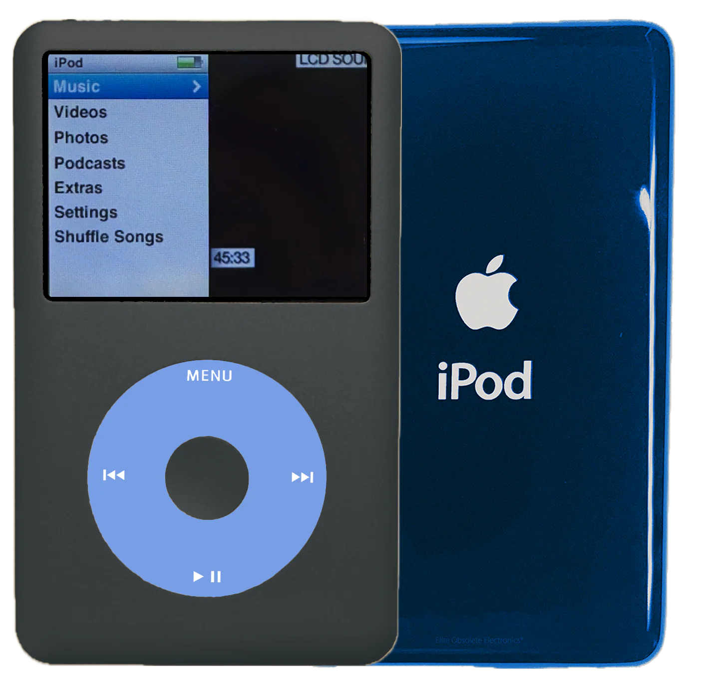 New Apple iPod Classic 6th & 7th Generation Charcoal Grey / Light Blue / Charcoal Grey (Aqua)