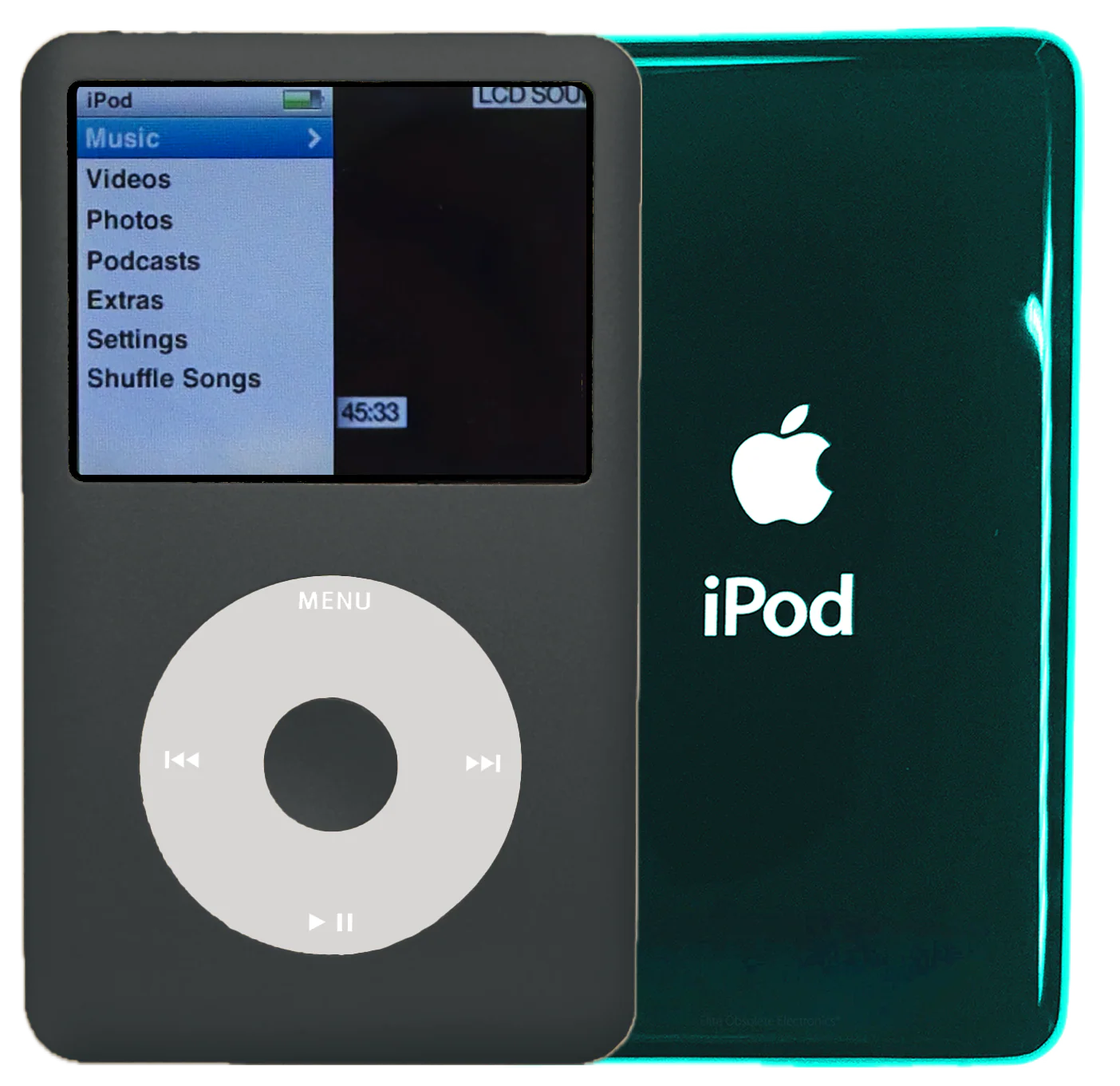 New Apple iPod Classic 6th & 7th Generation Charcoal Grey / Light Grey / Charcoal Grey (Pine Green)