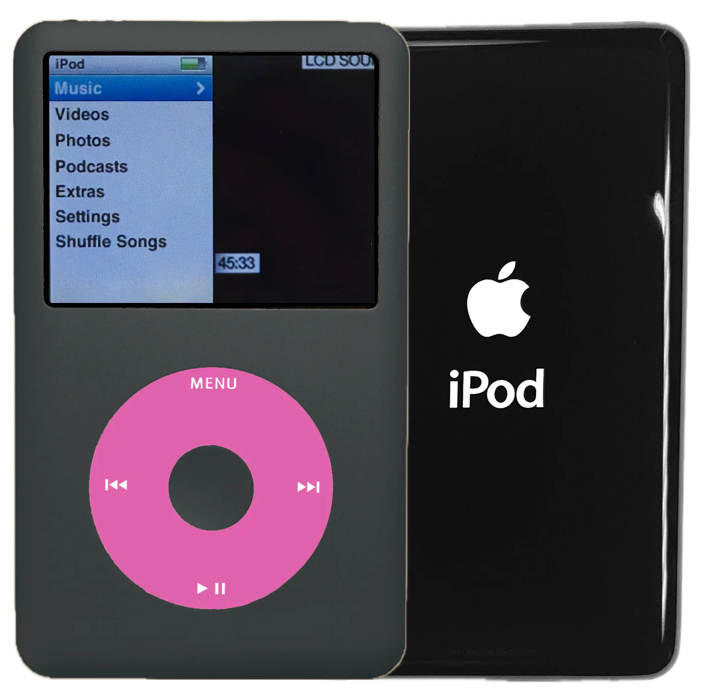 New Apple iPod Classic 6th & 7th Generation Charcoal Grey / Light Pink / Charcoal Grey (Black)