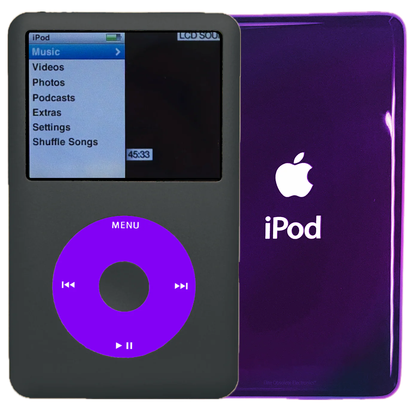 New Apple iPod Classic 6th & 7th Generation Charcoal Grey Metal / Purple / Charcoal Grey Metal (Ultraviolet)