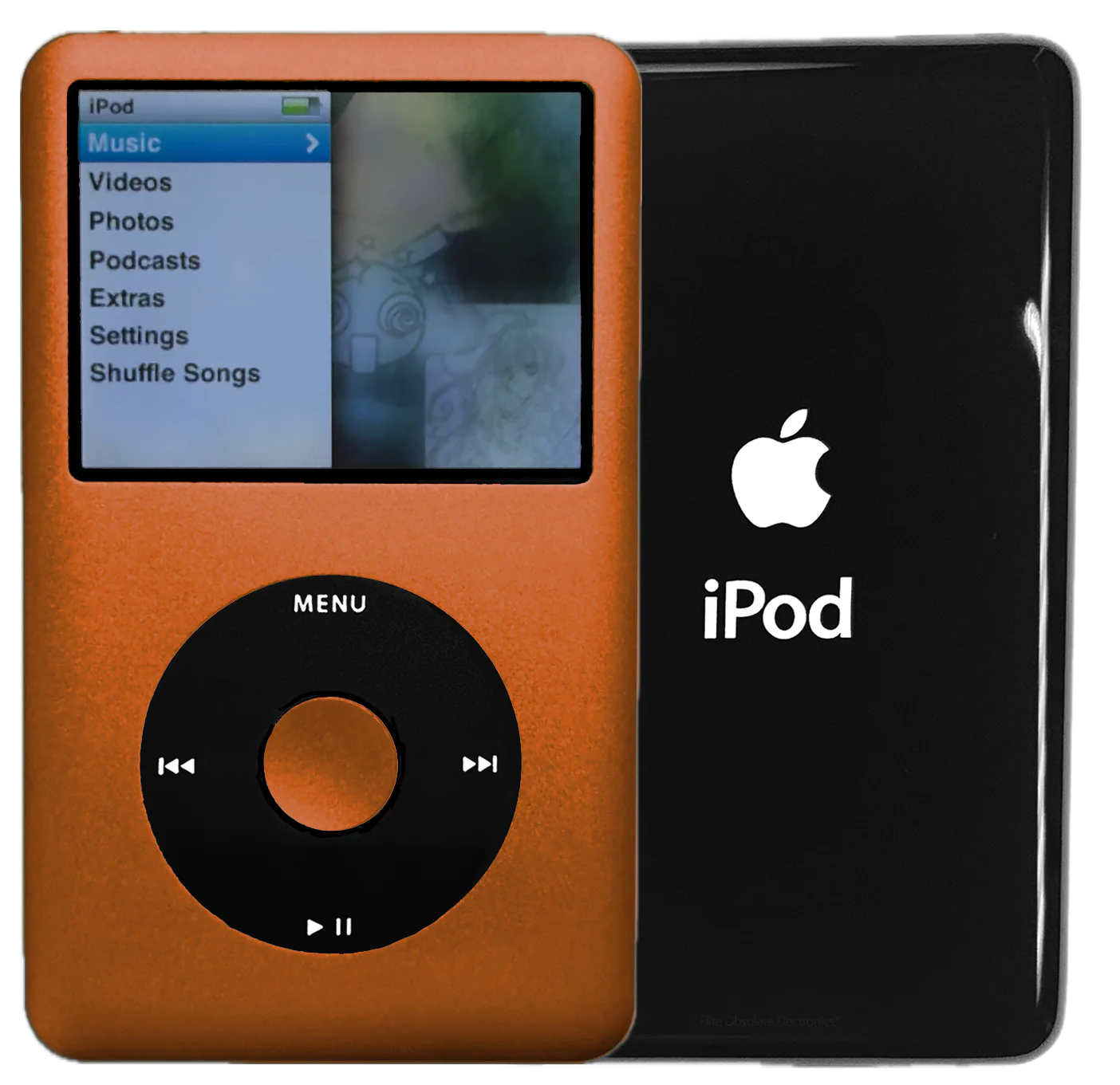 New Apple iPod Classic 6th & 7th Generation Cosmic Orange Metal / Black / Cosmic Orange Metal (Black)