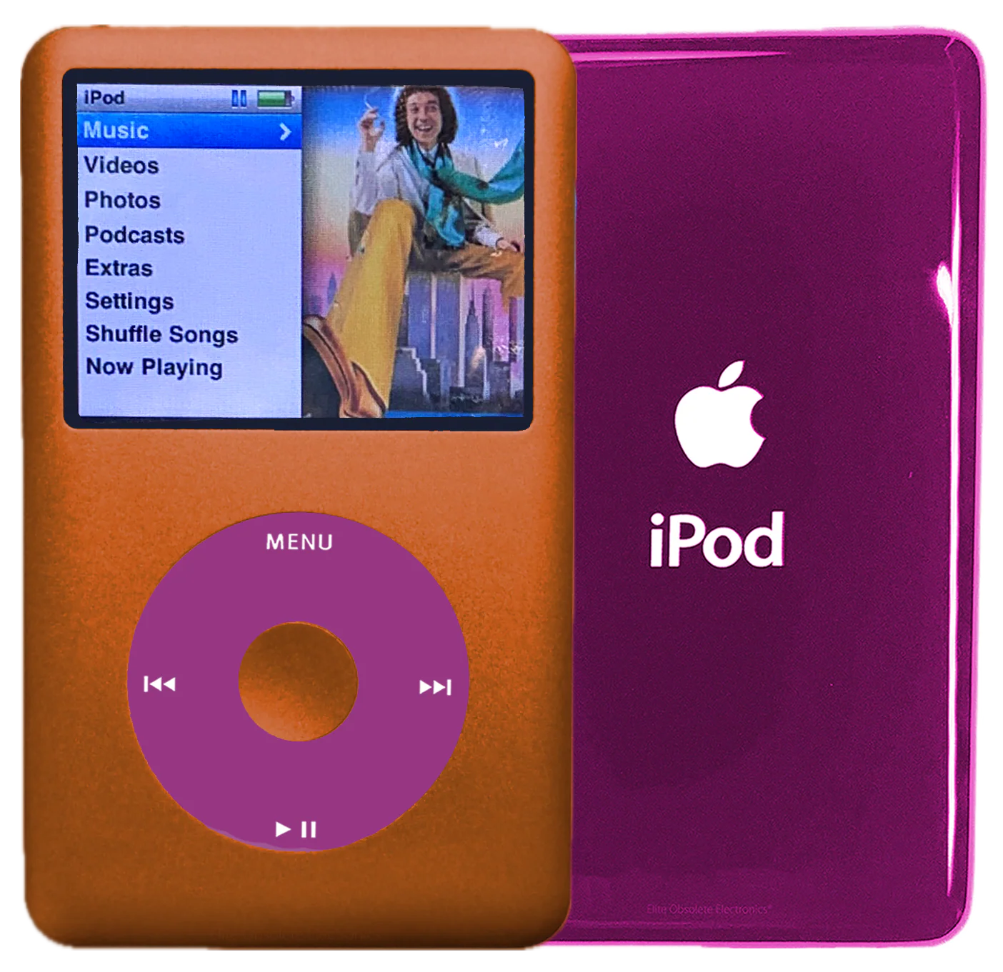 New Apple iPod Classic 6th & 7th Generation Cosmic Orange Metal / Pink / Cosmic Orange Metal (Hyper Pink)