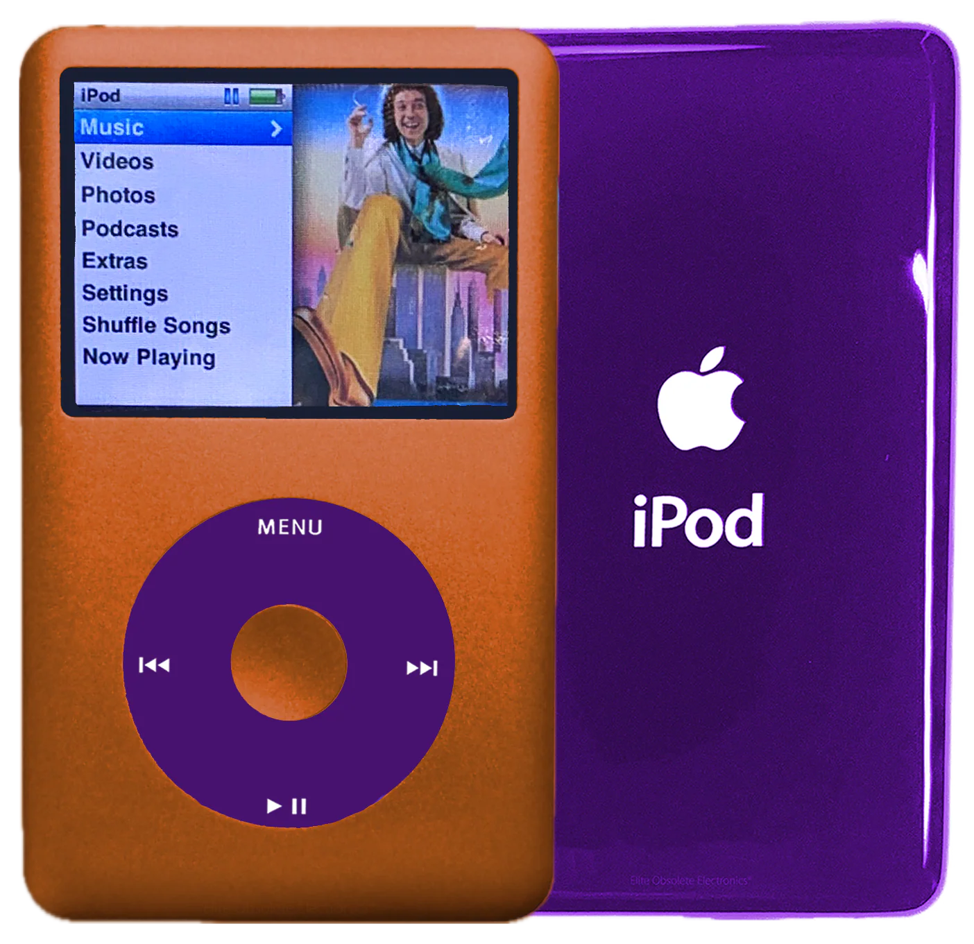 New Apple iPod Classic 6th & 7th Generation Cosmic Orange Metal / Purple / Cosmic Orange Metal (Midnight Purple)