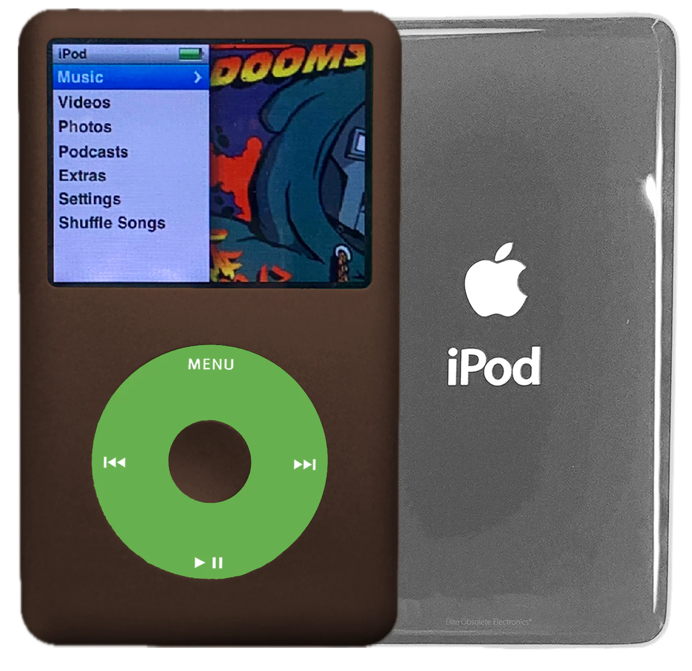 New Apple iPod Classic 6th & 7th Generation Earth Brown Metal / Light Green / Earth Brown Metal (Silver)