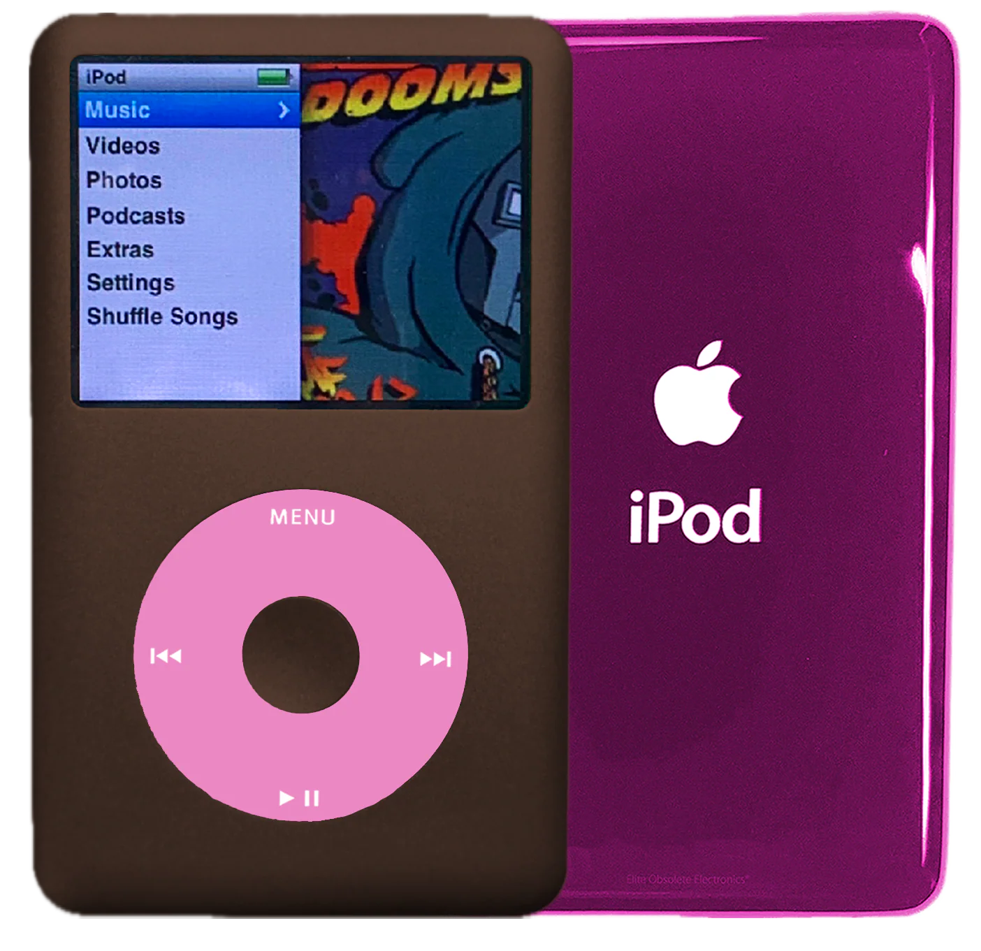 New Apple iPod Classic 6th & 7th Generation Earth Brown Metal / Light Pink / Earth Brown Metal (Hyper Pink)