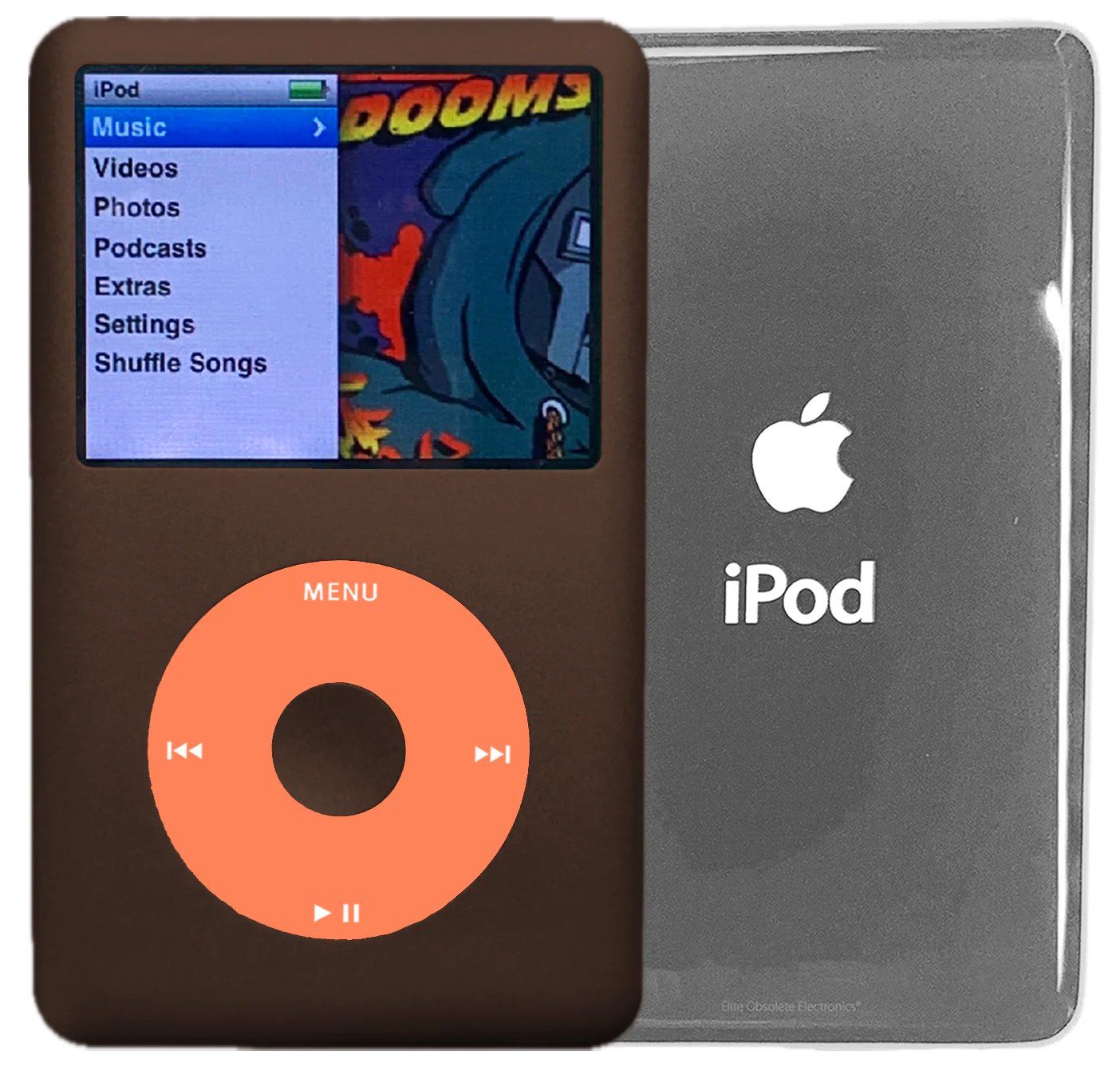 New Apple iPod Classic 6th & 7th Generation Earth Brown Metal / Orange / Earth Brown Metal (Silver)