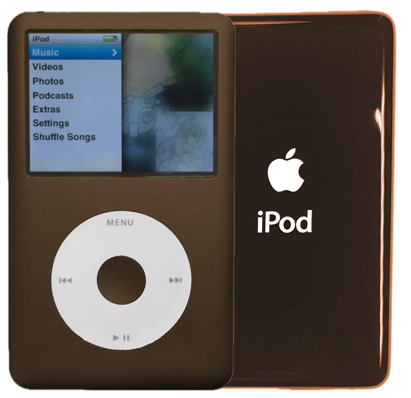 New Apple iPod Classic 6th & 7th Generation Earth Brown / White / Earth Brown (Rose Gold)