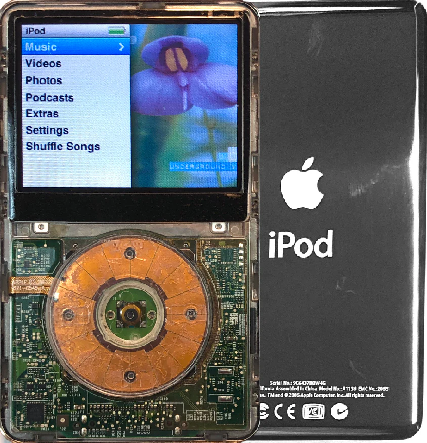 New Apple iPod Classic 6th & 7th Generation Crystal Clear Transparent (Silver)