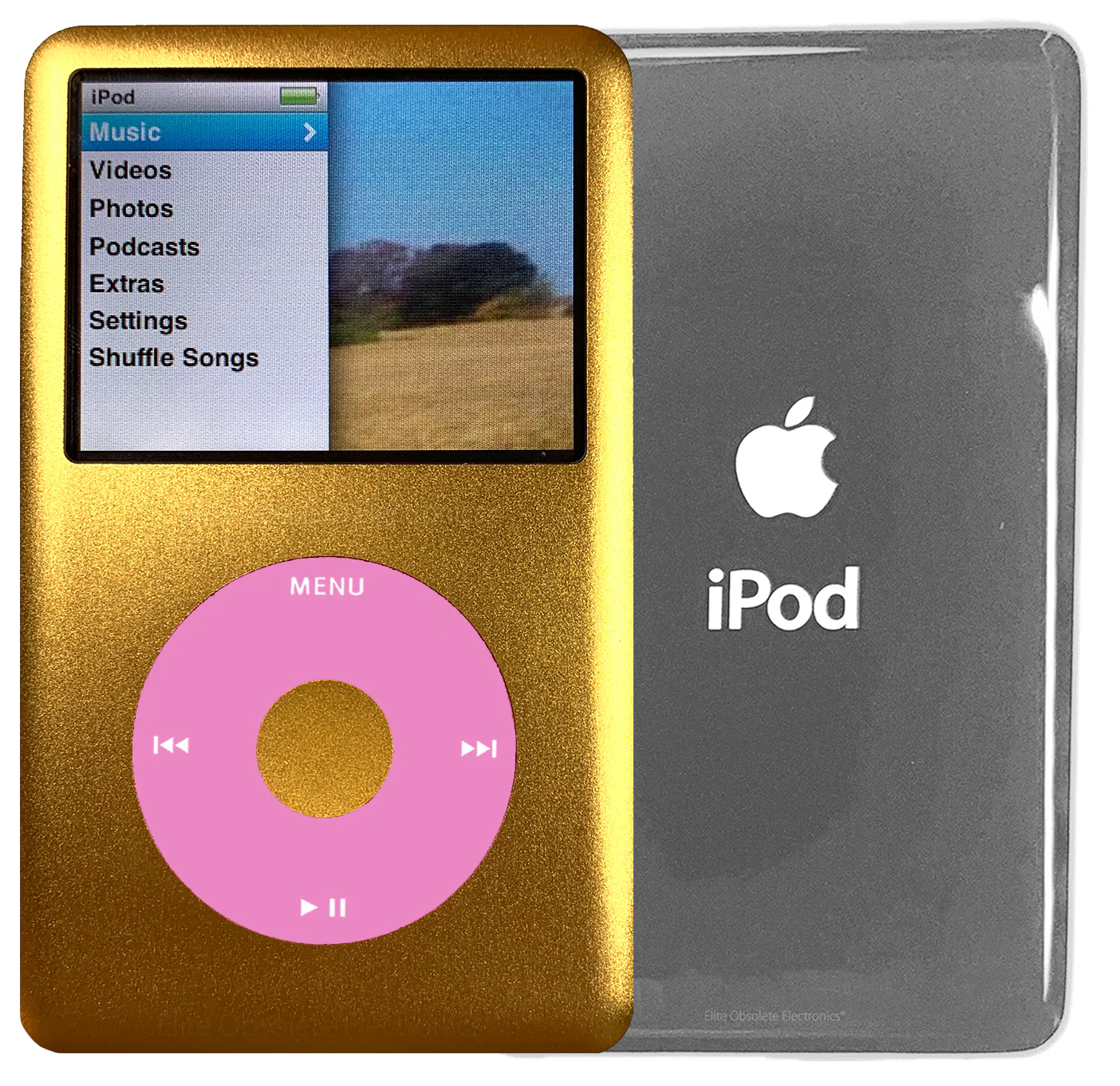 New Apple iPod Classic 6th & 7th Generation Gold Metal / Light Pink / Gold Metal (Silver)