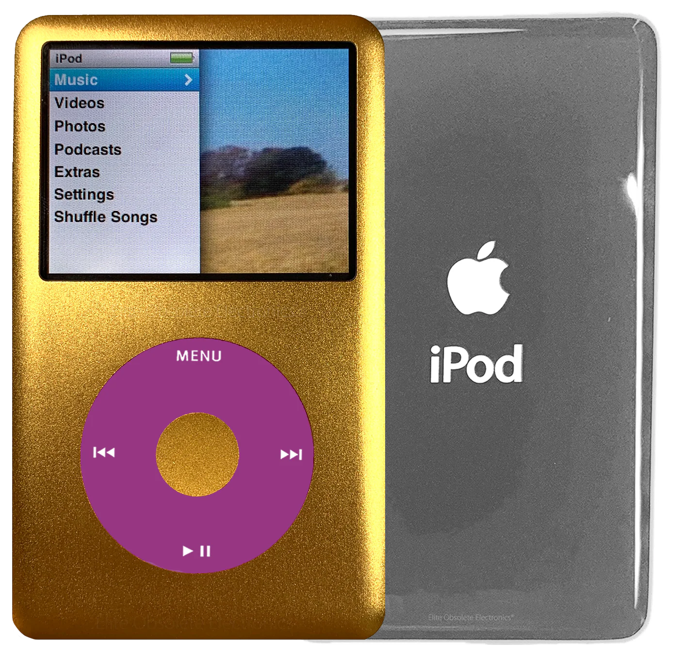 New Apple iPod Classic 6th & 7th Generation Gold Metal / Pink / Gold Metal (Silver)