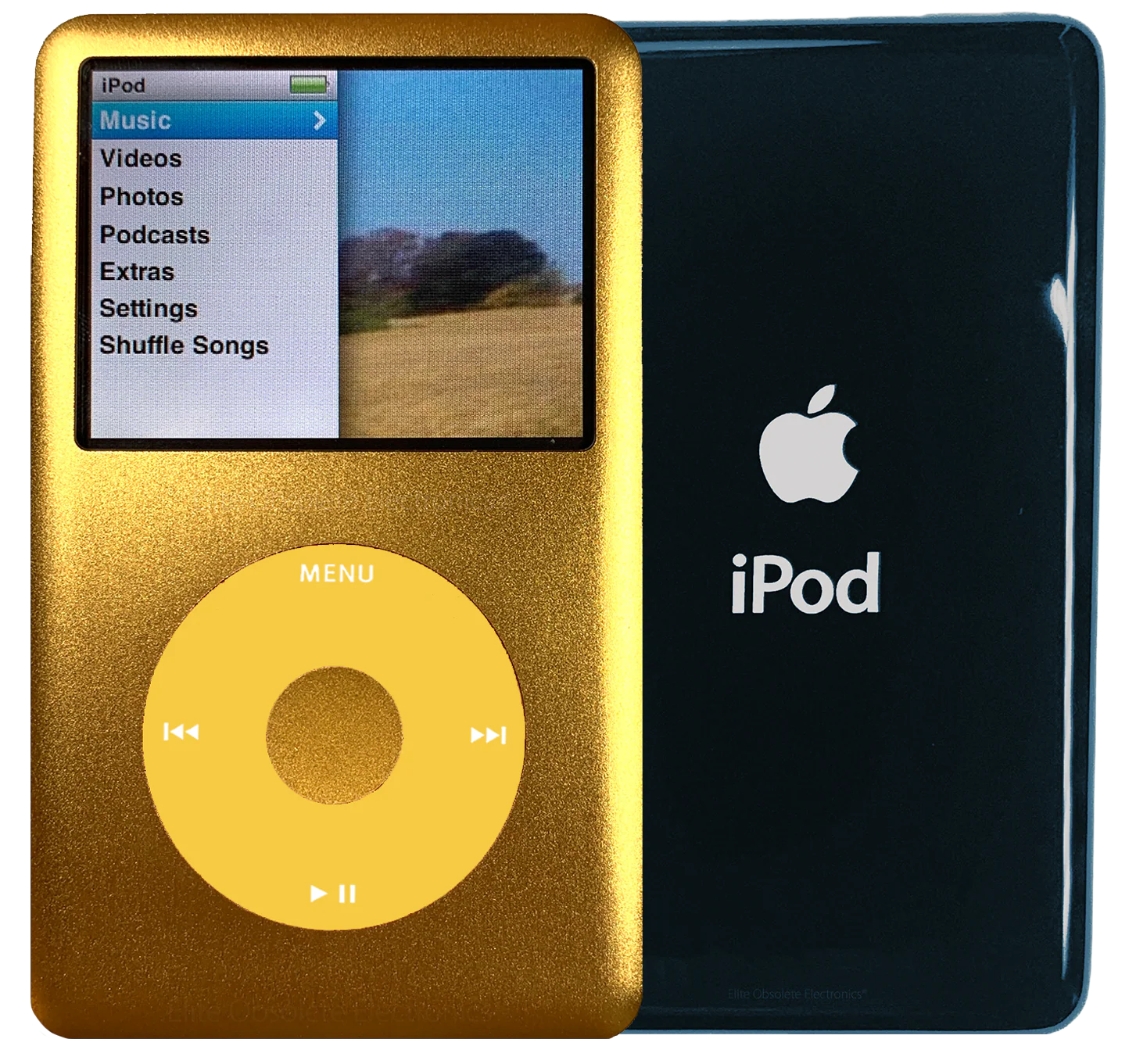 New Apple iPod Classic 6th & 7th Generation Gold Metal / Yellow / Gold Metal (Storm Cloud)