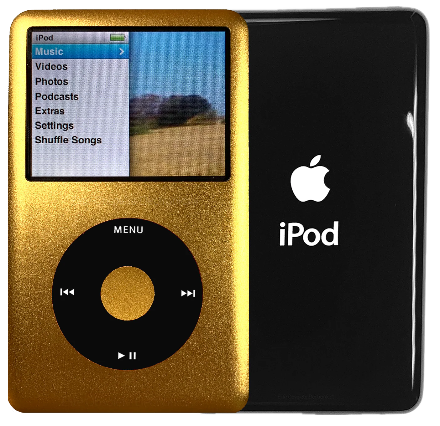 New Apple iPod Classic 6th & 7th Generation Gold Metal / Black / Gold Metal (Black)