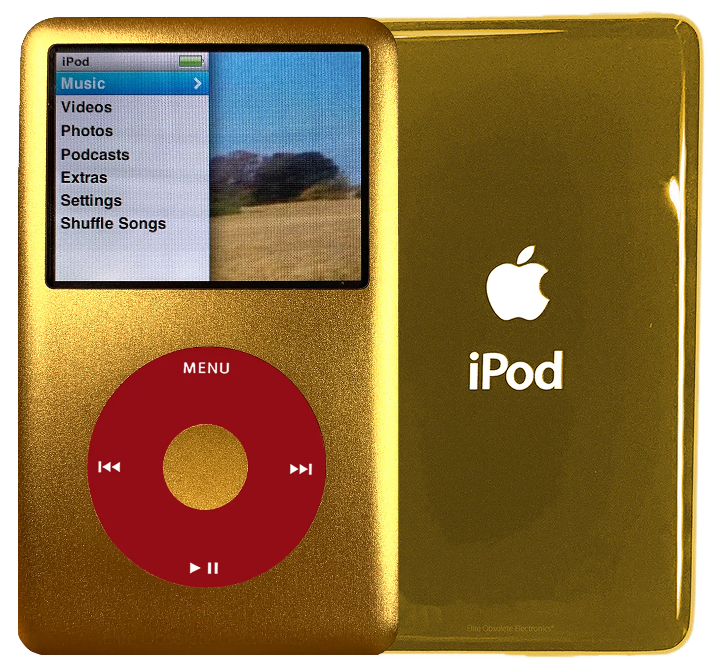 New Apple iPod Classic 6th & 7th Generation Gold Metal / Red / Gold Metal (Gold)