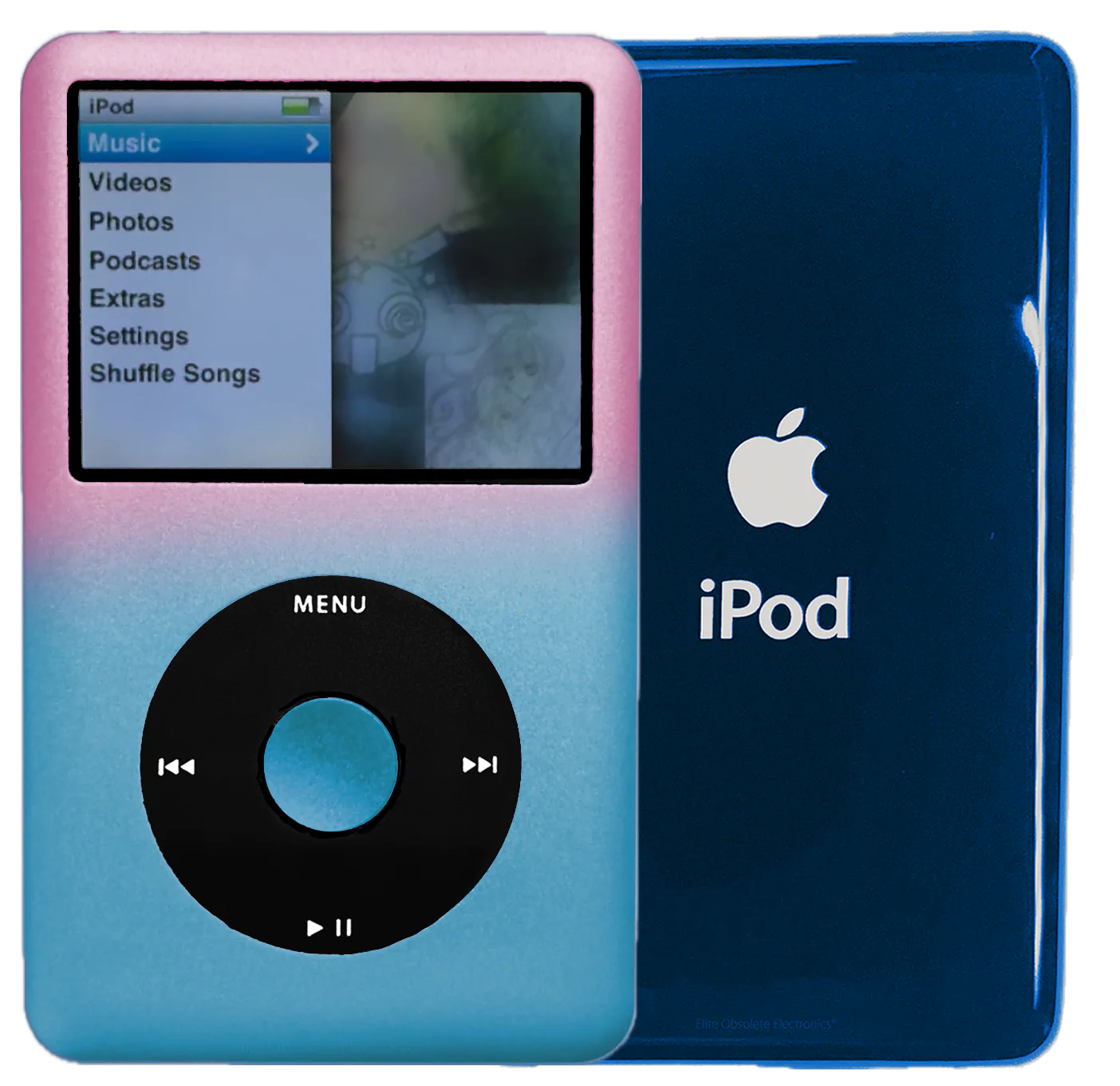 New Apple iPod Classic 6th & 7th Generation Gradient Pink/Blue / Black / Sky Blue (Aqua)