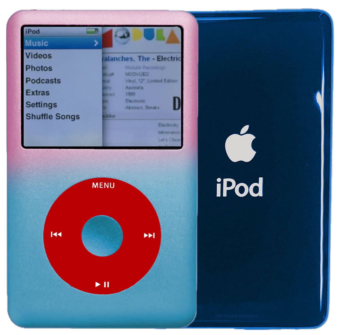 New Apple iPod Classic 6th & 7th Generation Gradient Pink/Blue / Red / Sky Blue (Aqua)