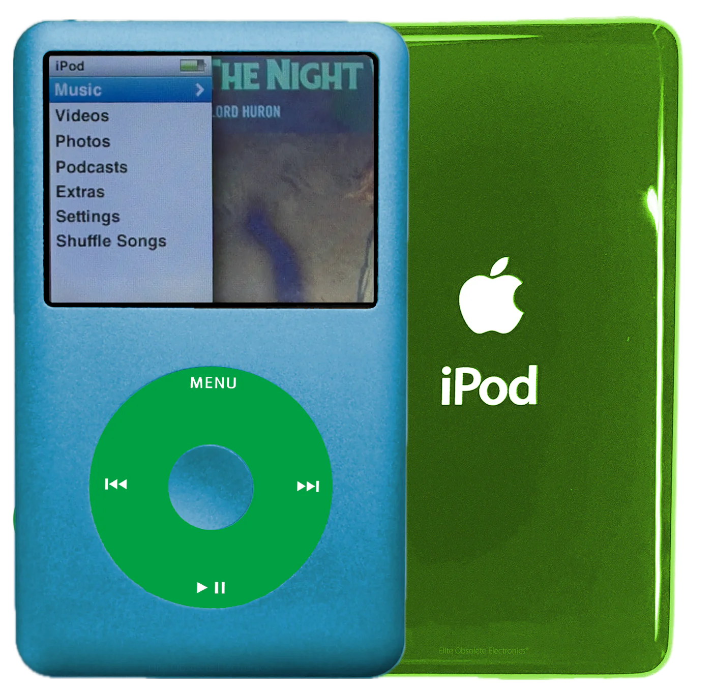 New Apple iPod Classic 6th & 7th Generation Sky Blue / Green / Sky Blue (Toxic Green)