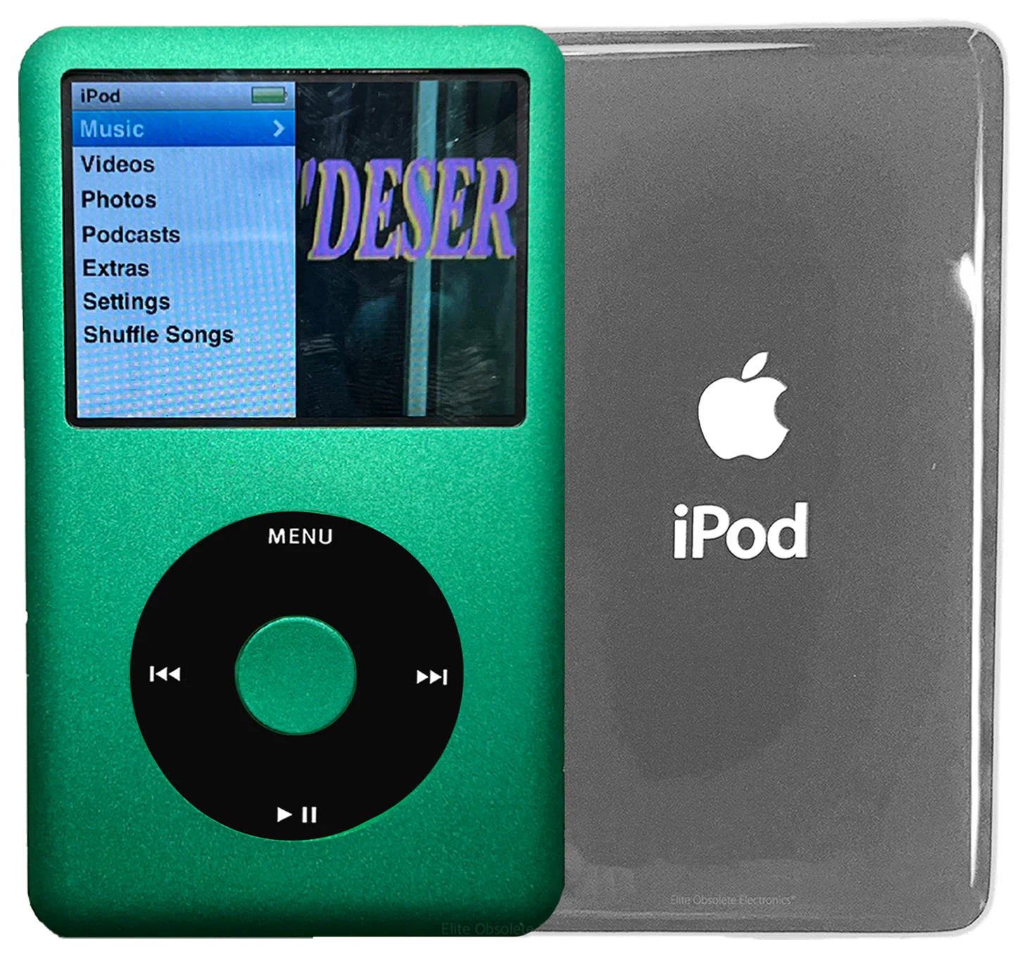 New Apple iPod Classic 6th & 7th Generation Green Metal / Black / Green Metal (Silver)