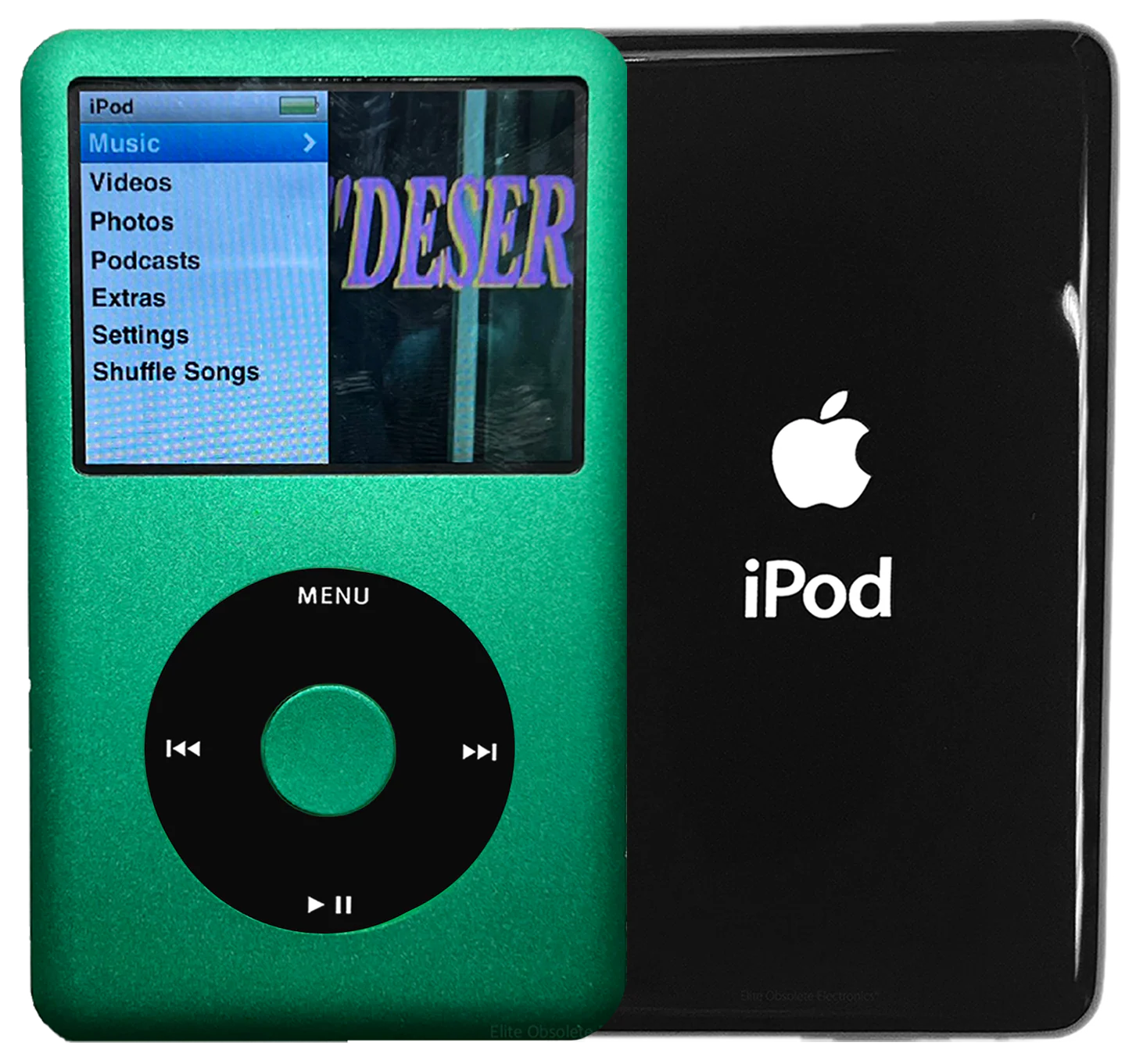 New Apple iPod Classic 6th & 7th Generation Green Metal / Black / Green Metal (Black)
