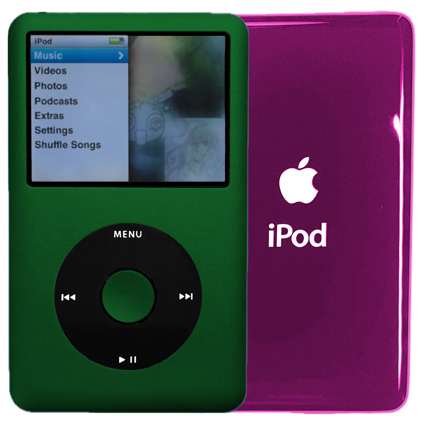 New Apple iPod Classic 6th & 7th Generation Jungle Green / Black / Jungle Green (Hyper Pink)