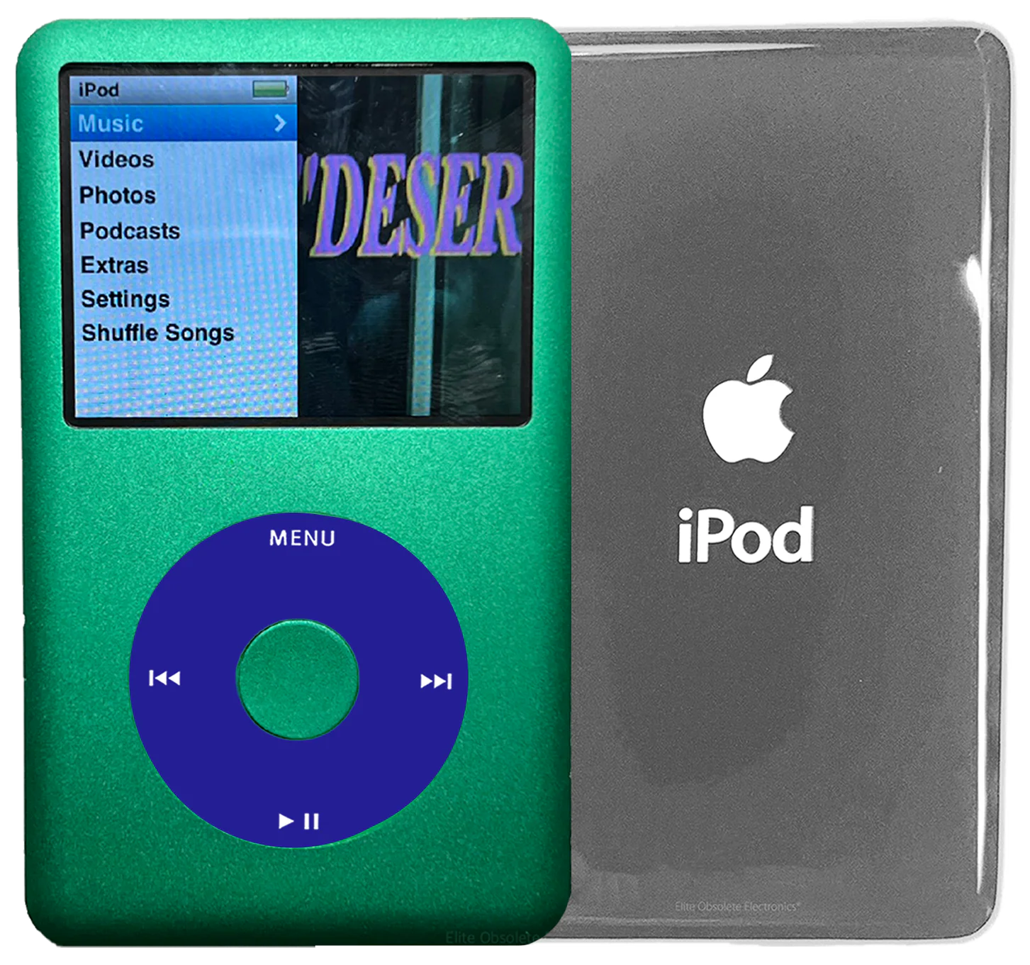 New Apple iPod Classic 6th & 7th Generation Green Metal / Blue / Green Metal (Silver)
