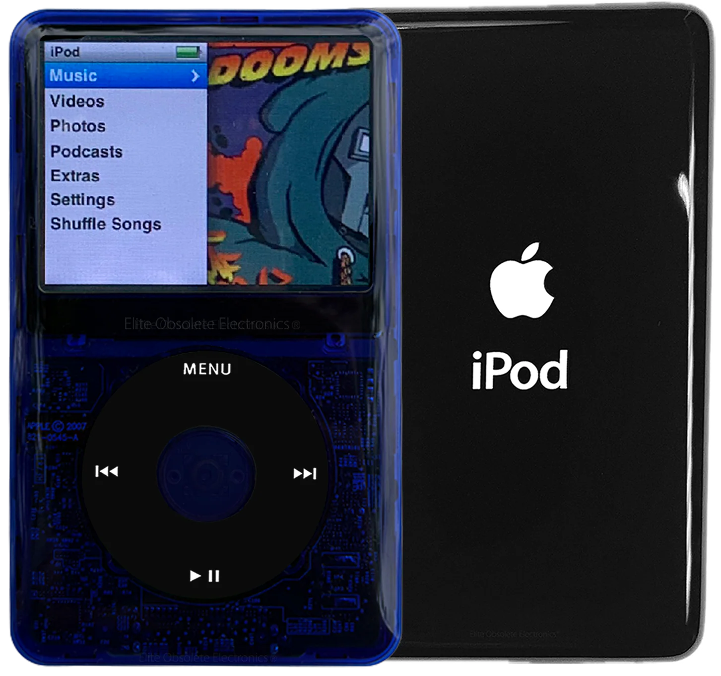 New Apple iPod Classic 6th & 7th Generation Indigo Crystal Plastic / Black / Indigo Crystal (Black)