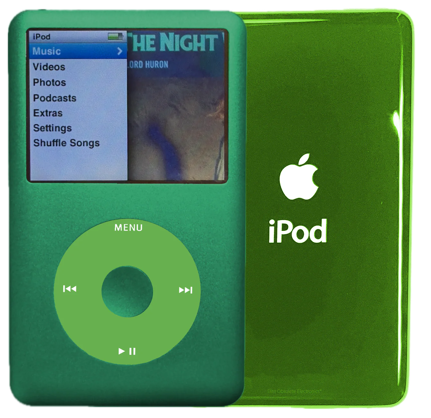 New Apple iPod Classic 6th & 7th Generation Green Metal / Light Green / Green Metal (Toxic Green)