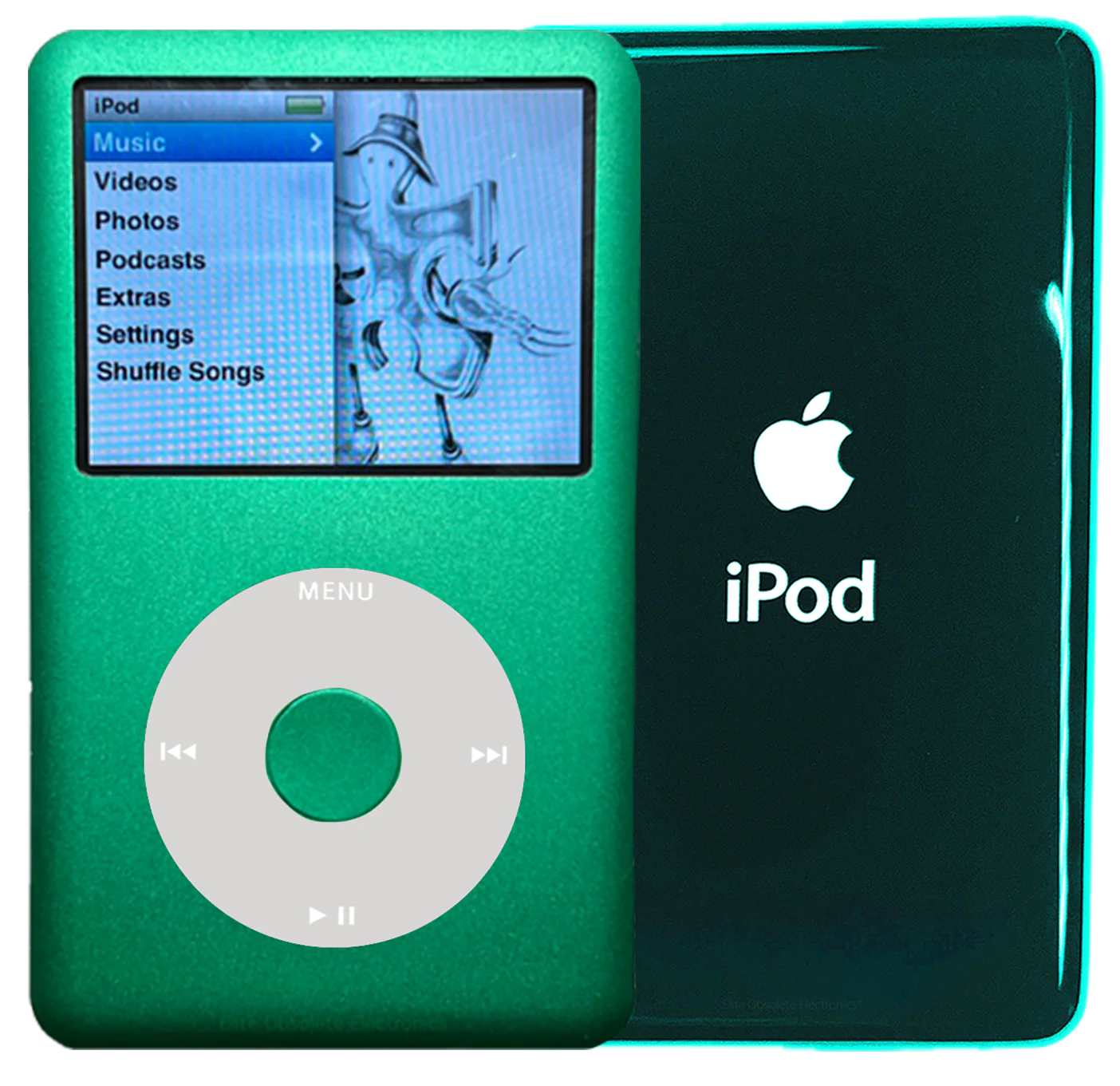 New Apple iPod Classic 6th & 7th Generation Green Metal / Grey / Green Metal (Pine Green)