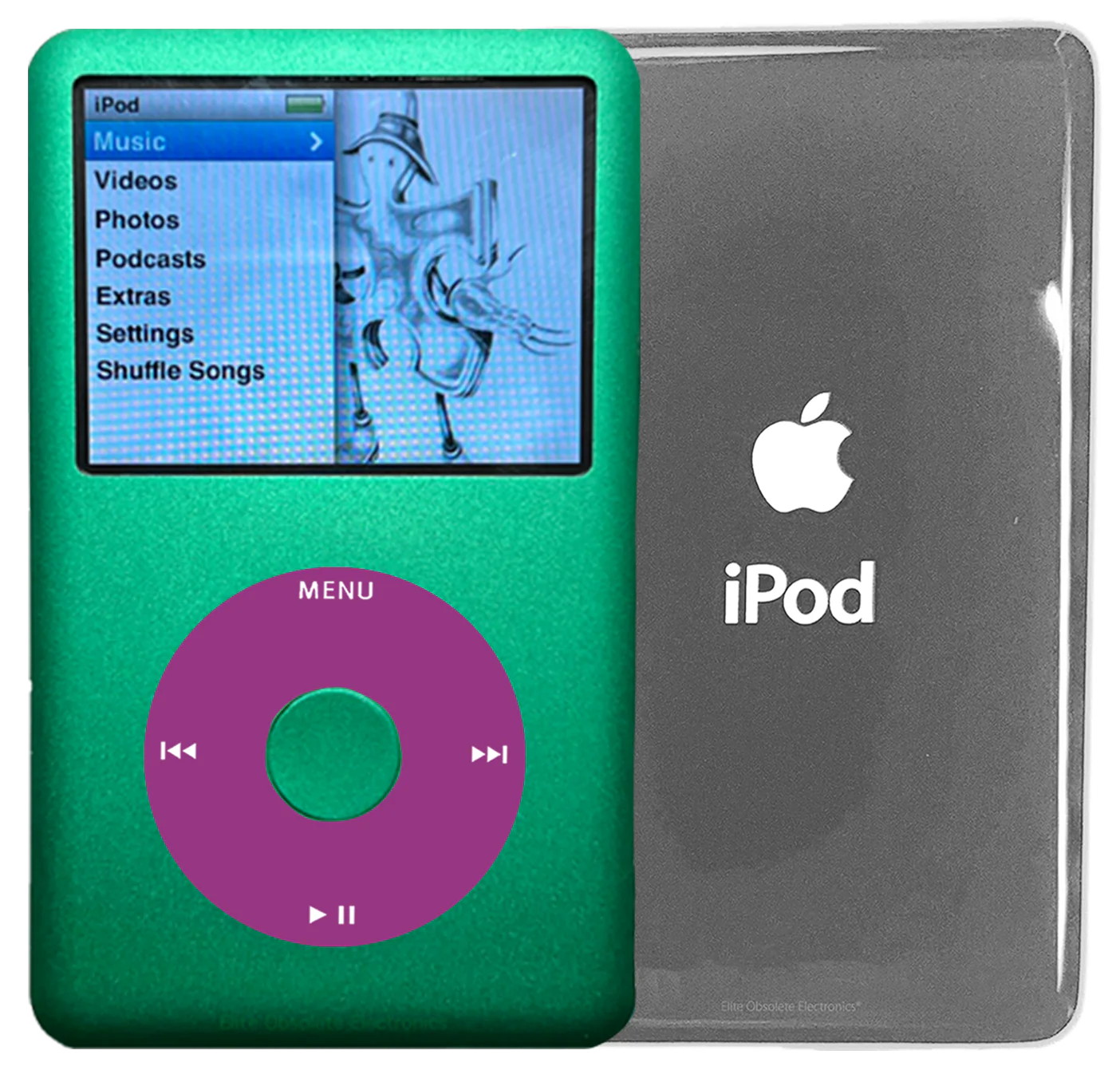 New Apple iPod Classic 6th & 7th Generation Green Metal / Pink / Green Metal (Silver)