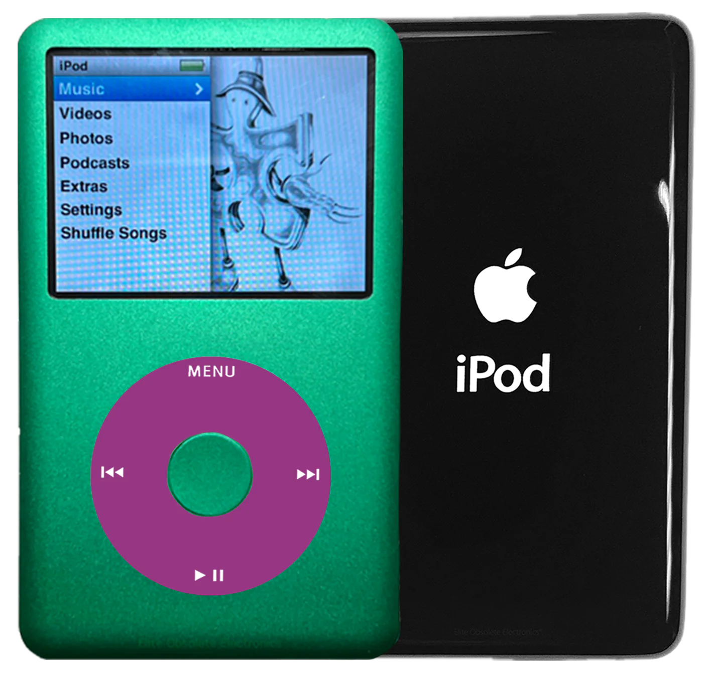 New Apple iPod Classic 6th & 7th Generation Green Metal / Pink / Green Metal (Black)