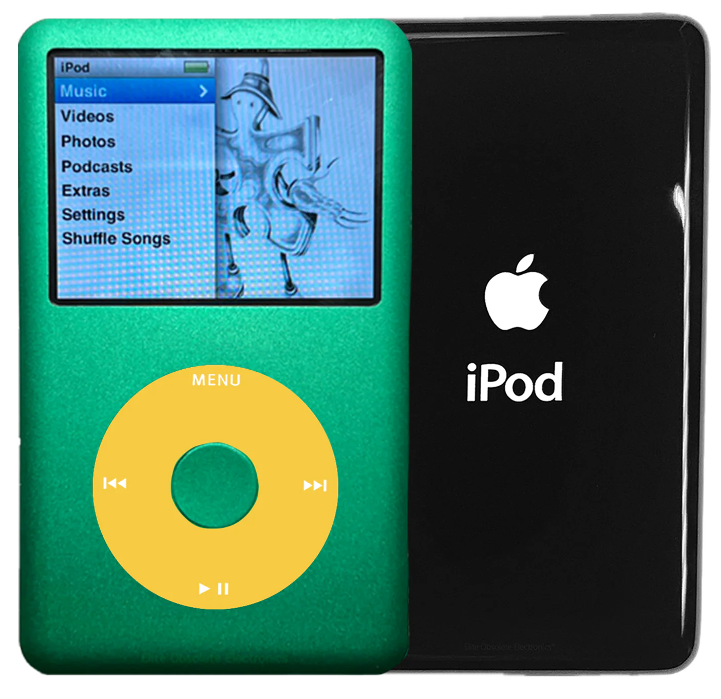 New Apple iPod Classic 6th & 7th Generation Green Metal / Yellow / Green Metal (Black)