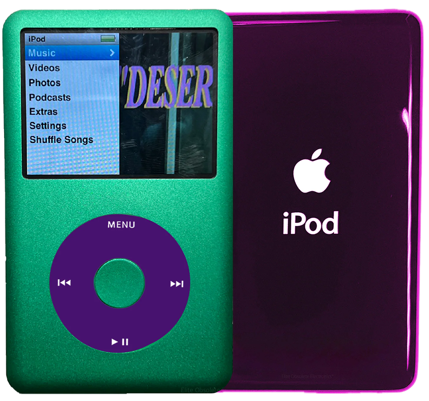 New Apple iPod Classic 6th & 7th Generation Green Metal / Purple / Green Metal (Wine)